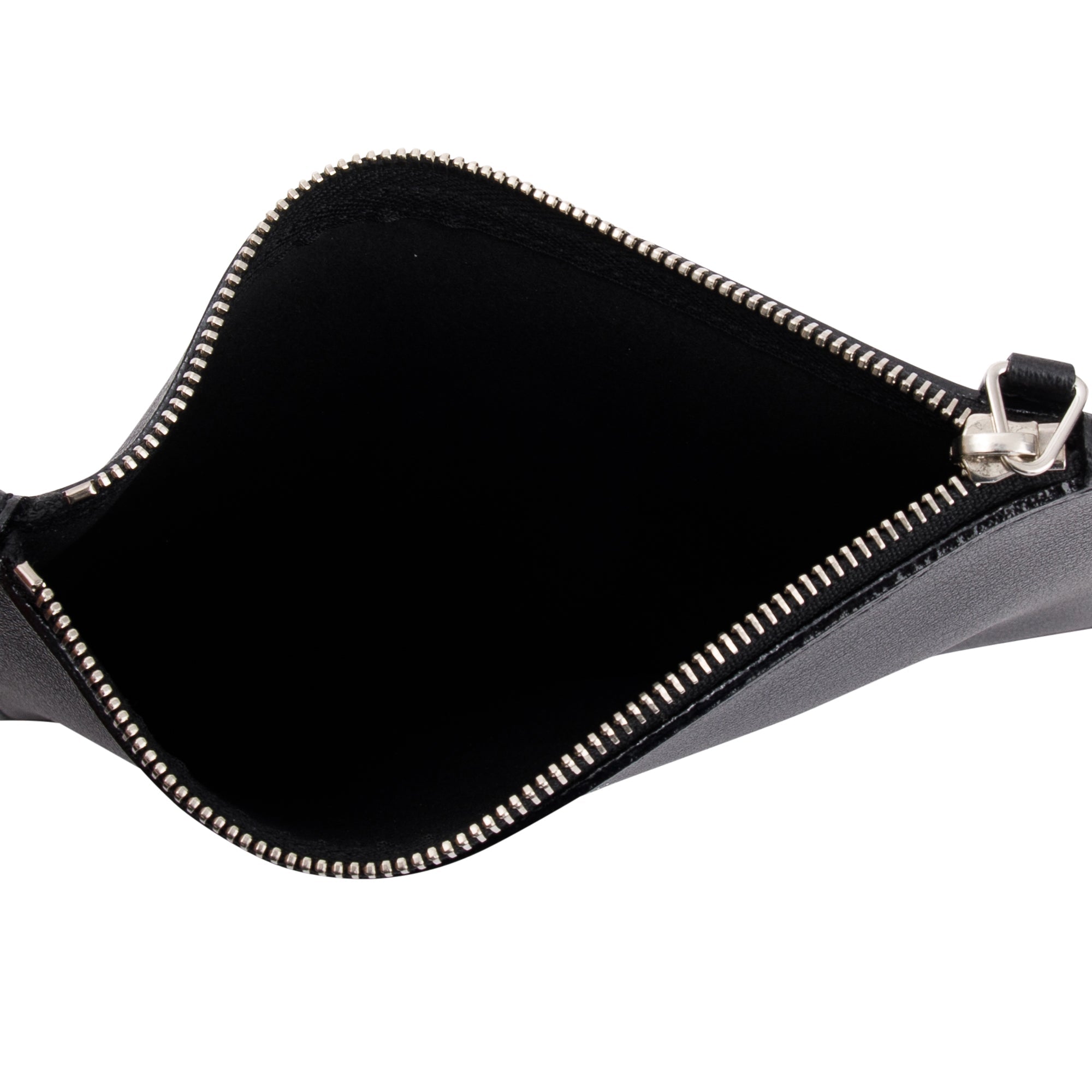 Saint Laurent Black Soft Calfskin Leather N/S Shopping Tote w/ Pouch