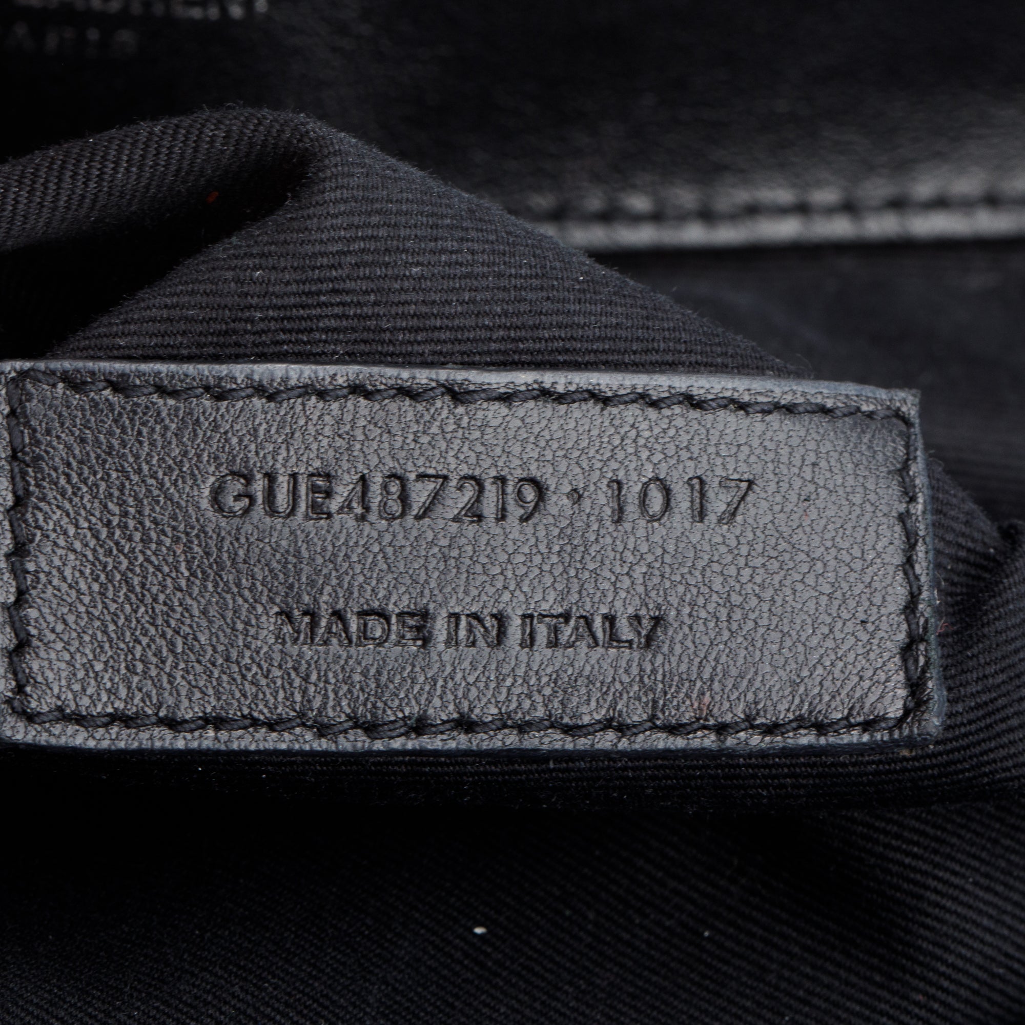 Saint Laurent Black Y Quilted Calfskin Leather Medium Loulou Backpack