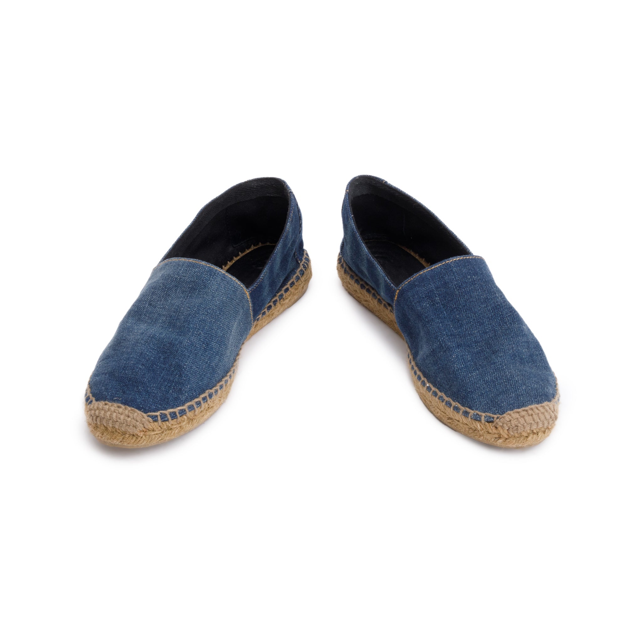 Saint Laurent Blue Denim Espadrilles, Size 39 w/ Box
