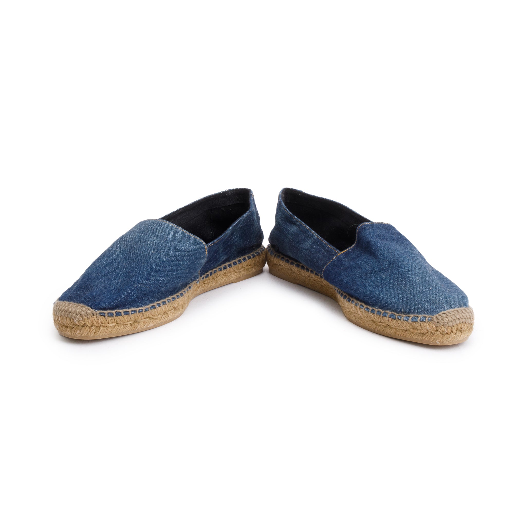 Saint Laurent Blue Denim Espadrilles, Size 43.5