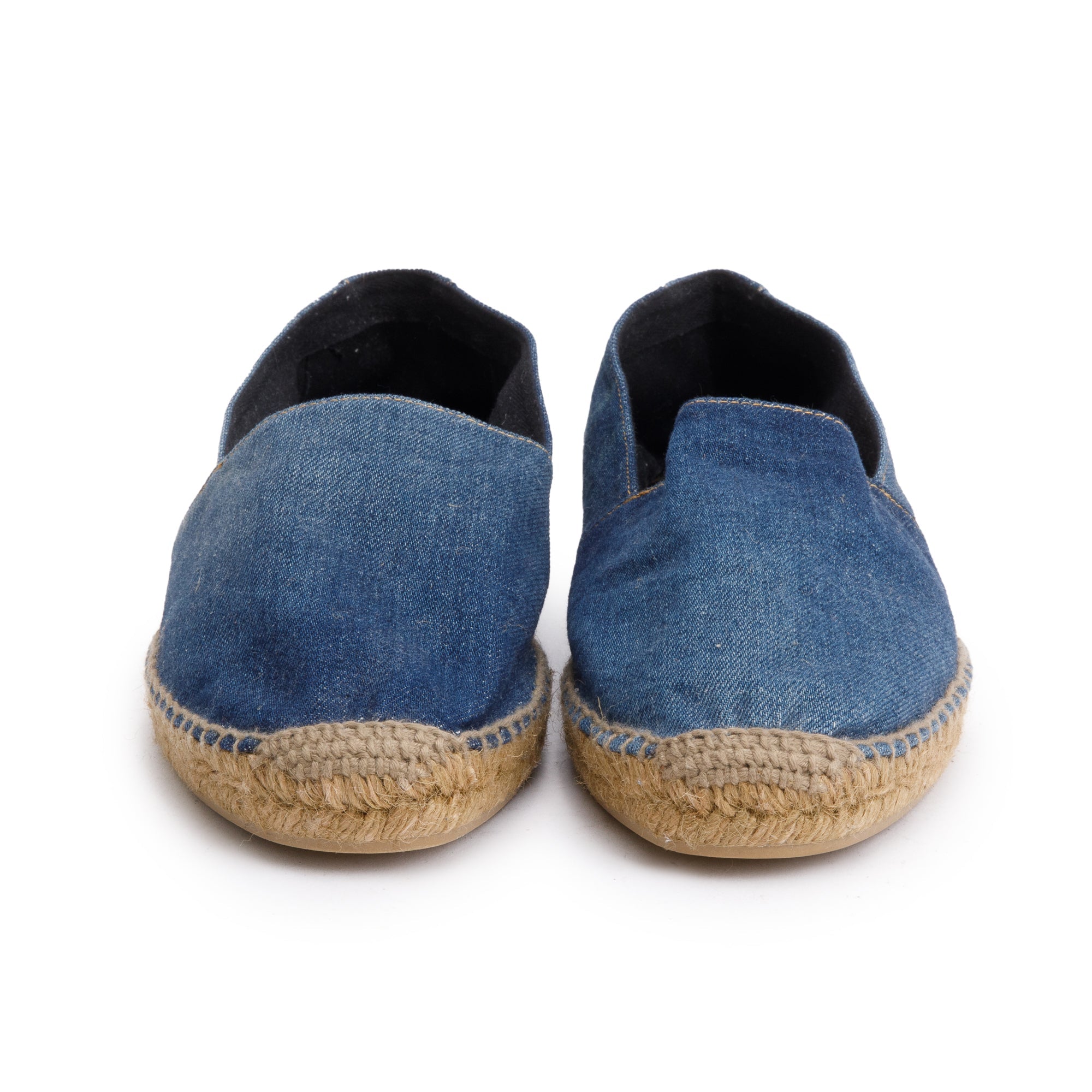 Saint Laurent Blue Denim Espadrilles, Size 43.5