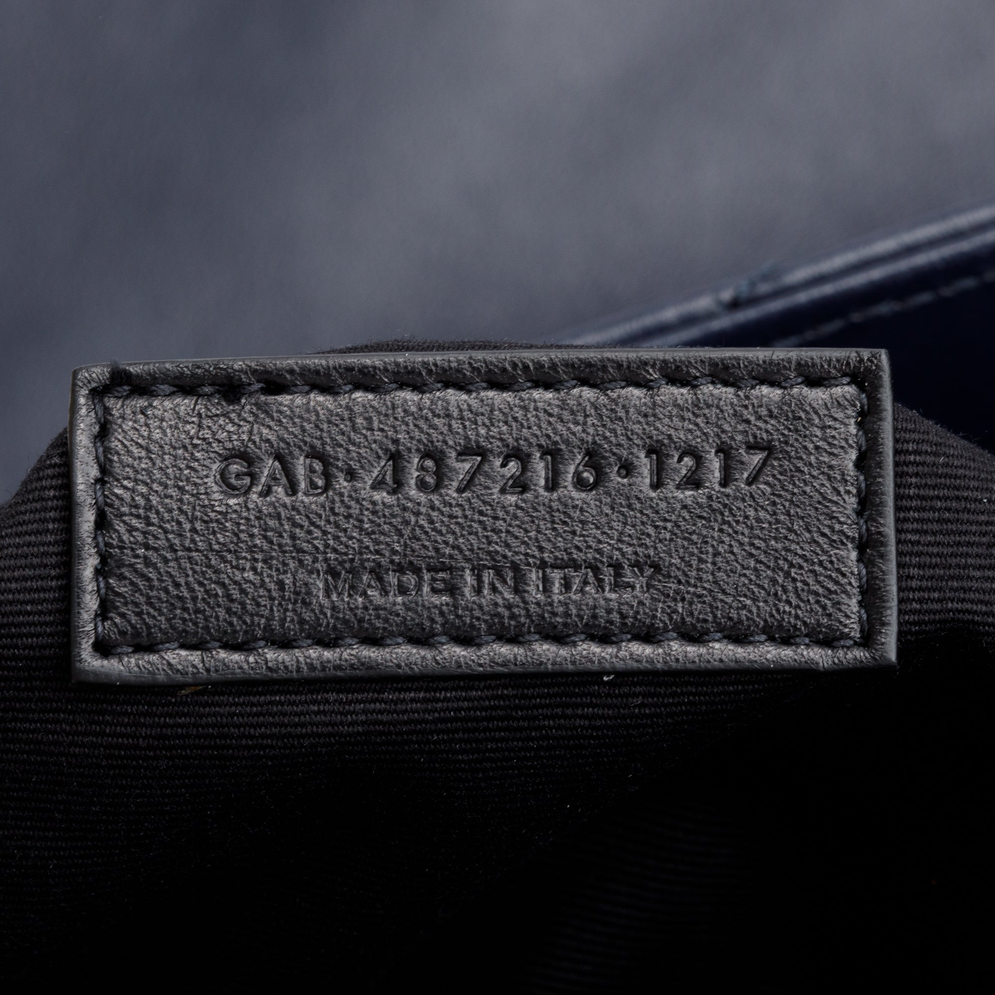 Saint Laurent Blue Quilted Leather Medium Loulou Monogram Shoulder Bag