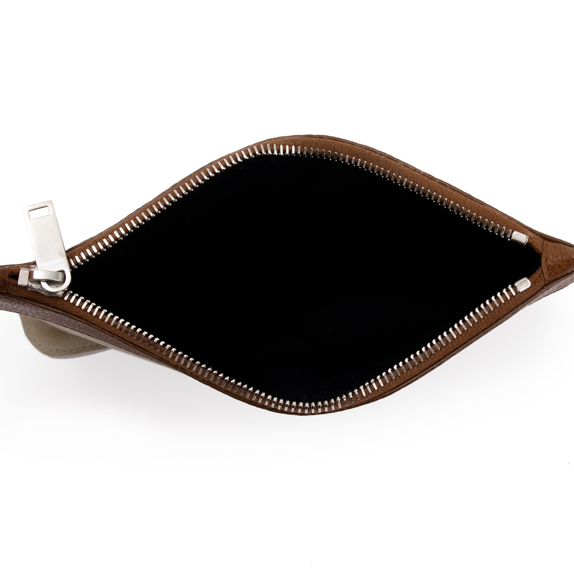 Saint Laurent Brown Grained Calfskin Leather Baby Sac De Jour w/ Strap & Pouch