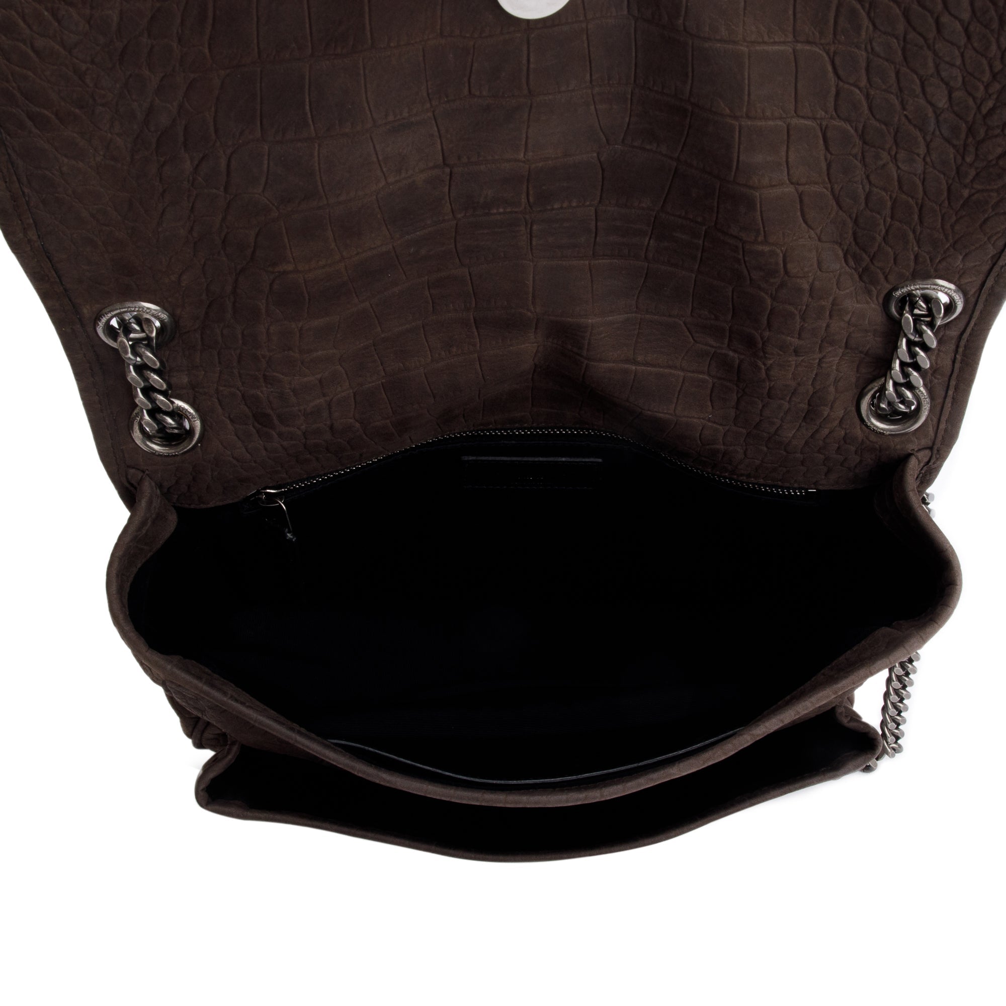 Saint Laurent Brown Suede Medium Niki Shoulder Bag