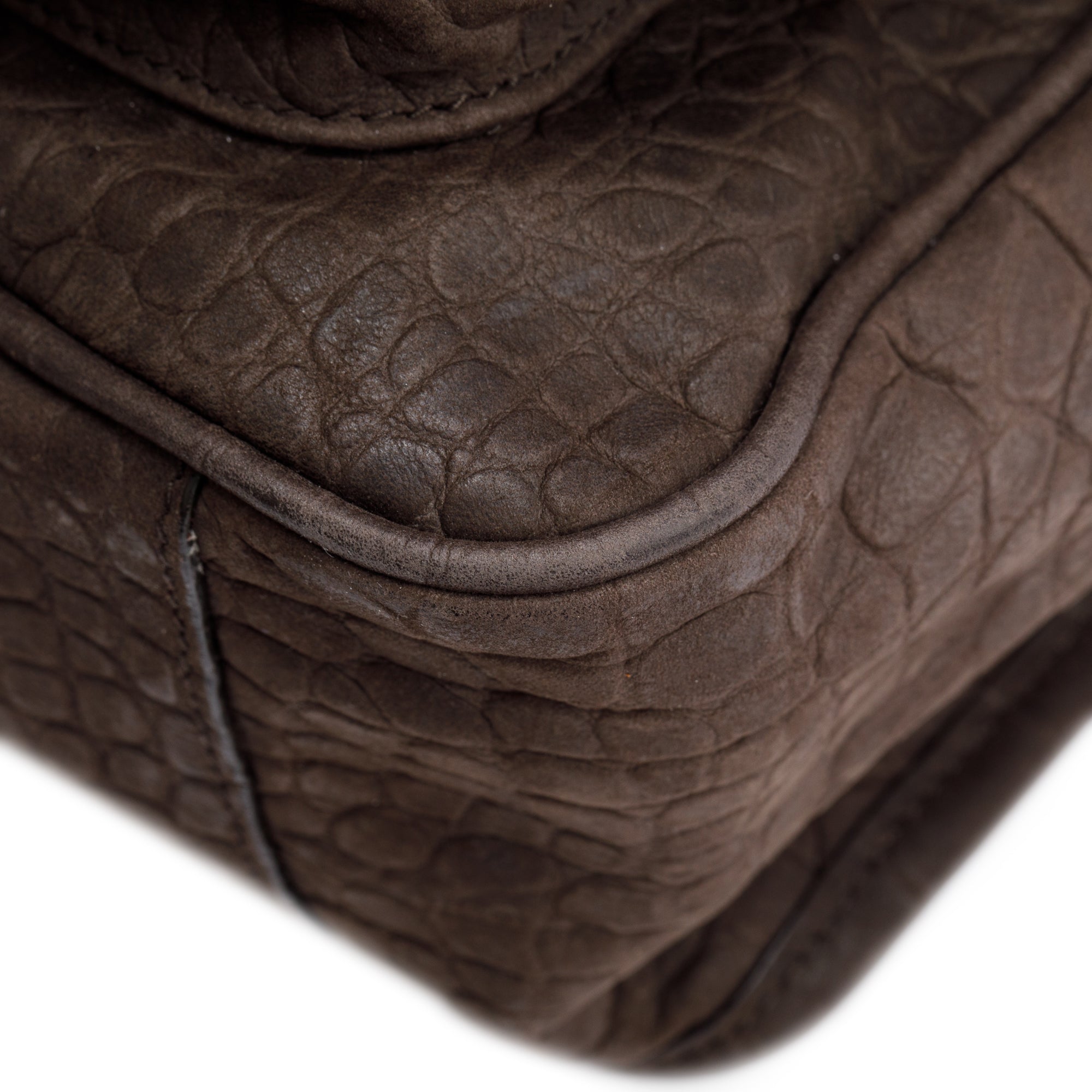 Saint Laurent Brown Suede Medium Niki Shoulder Bag