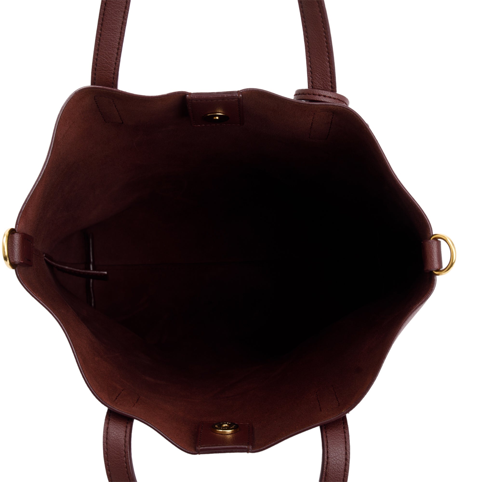 Saint Laurent Burgandy Leather Toy Shopping Tote w/ Strap