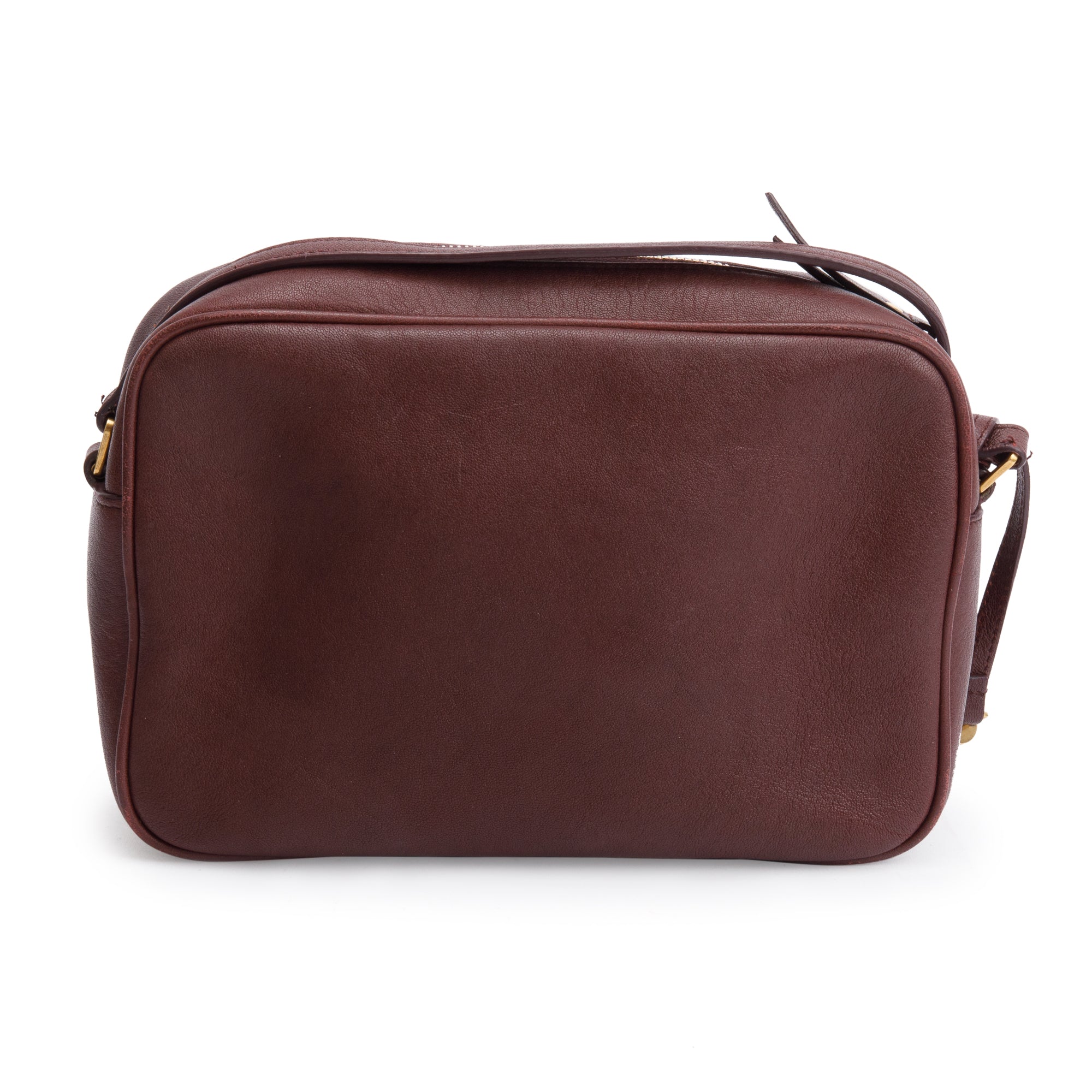 Saint Laurent Burgundy Monogram Leather Small Lou Camera Bag