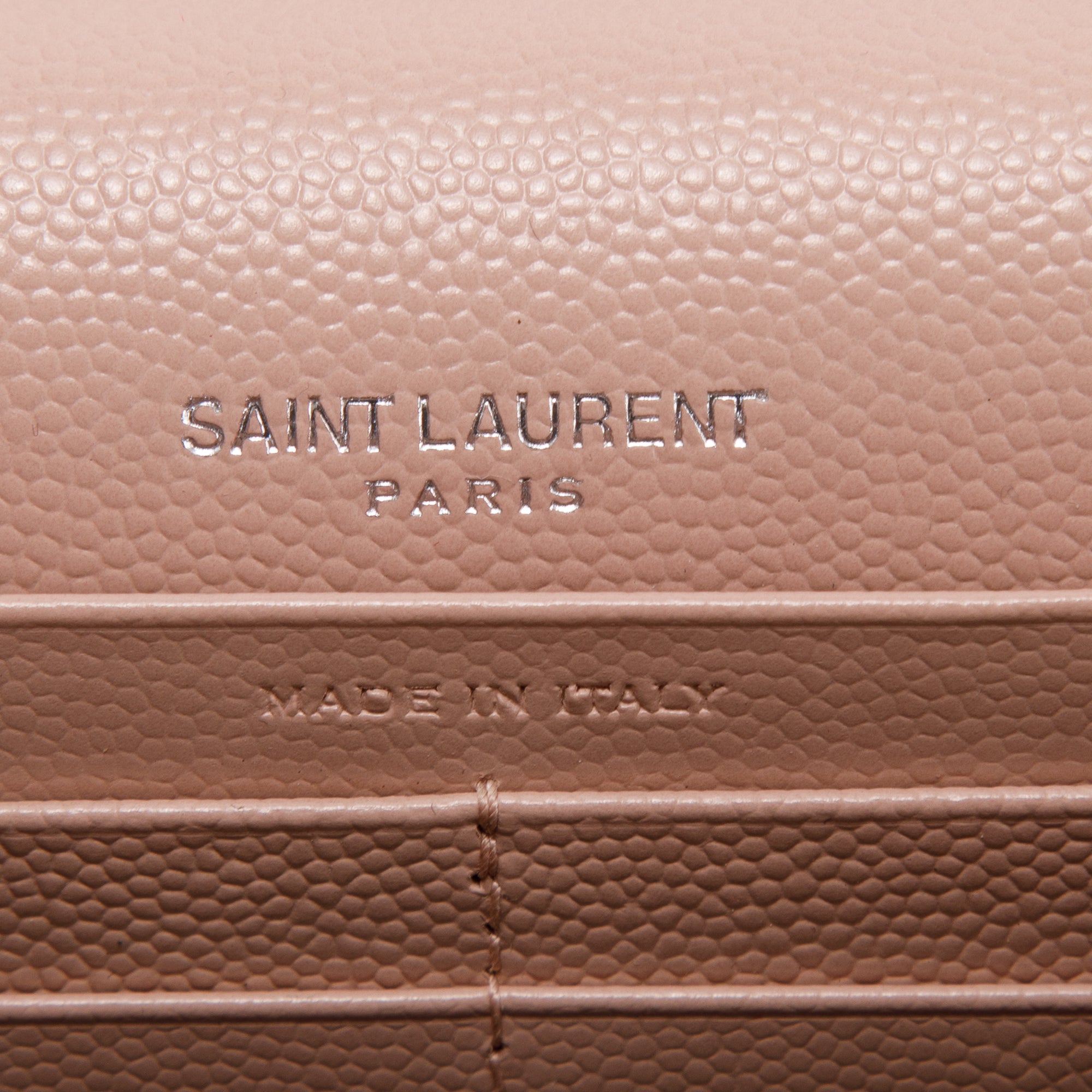 Saint Laurent Cassandre Matelasse Envelope Chain Wallet