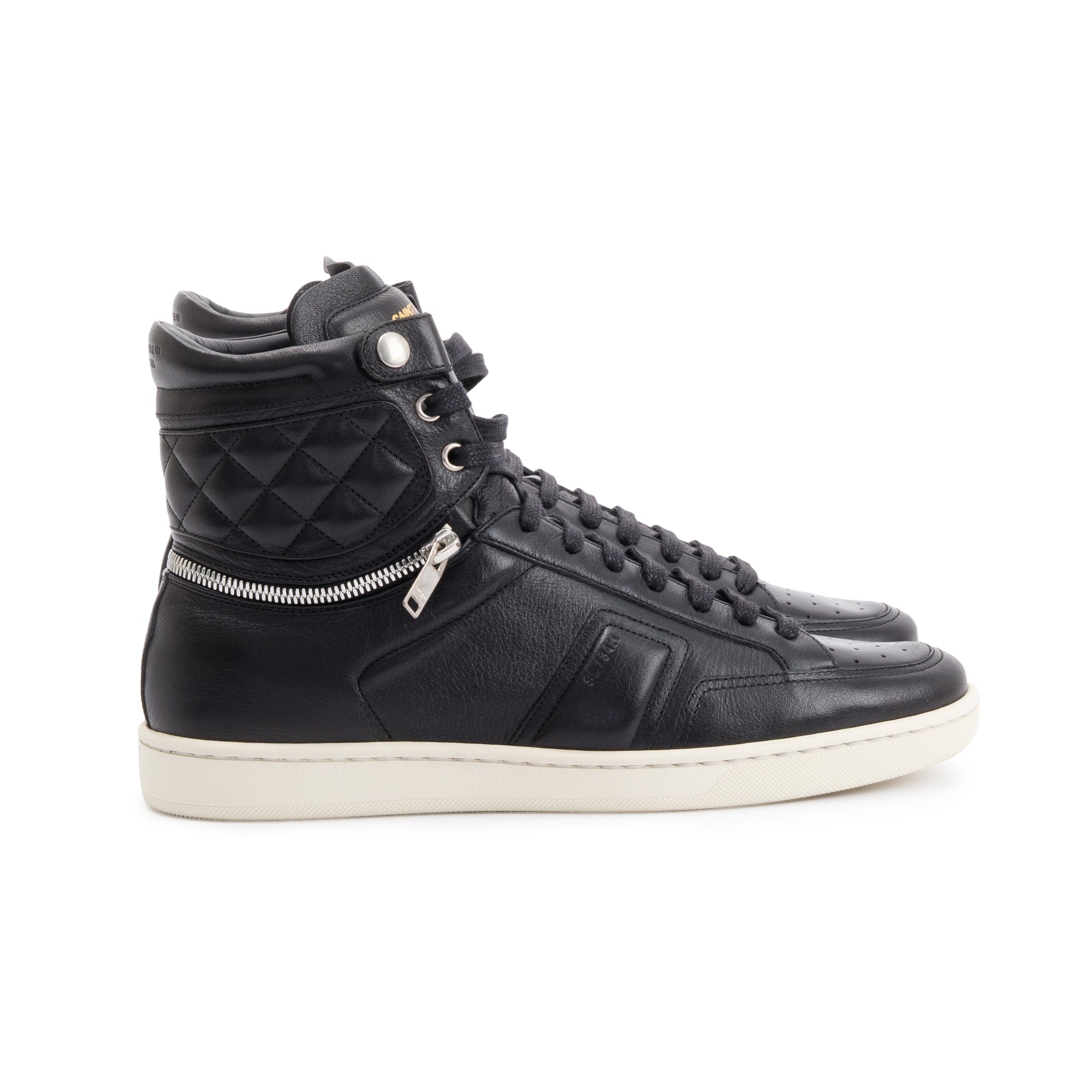 Saint Laurent Court Classic High Top Sneakers SL34/H, Size 41.5 w/ Box