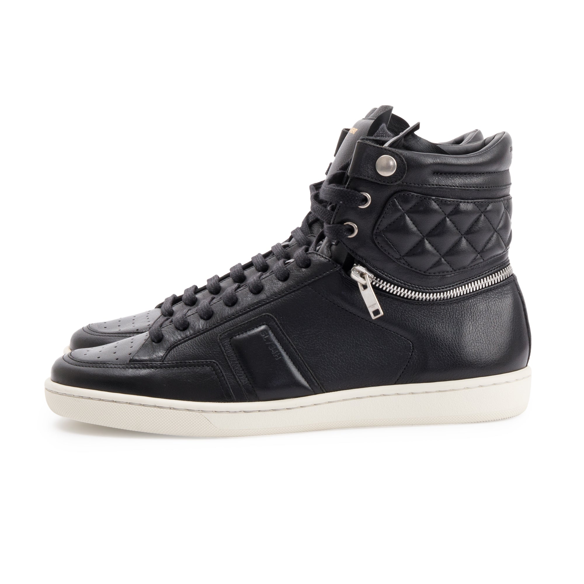 Saint Laurent Court Classic High Top Sneakers SL34/H, Size 41.5 w/ Box