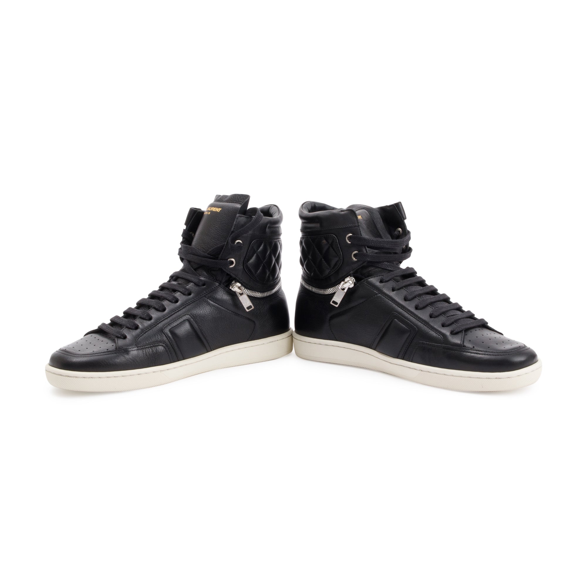 Saint Laurent Court Classic High Top Sneakers SL34/H, Size 41.5 w/ Box