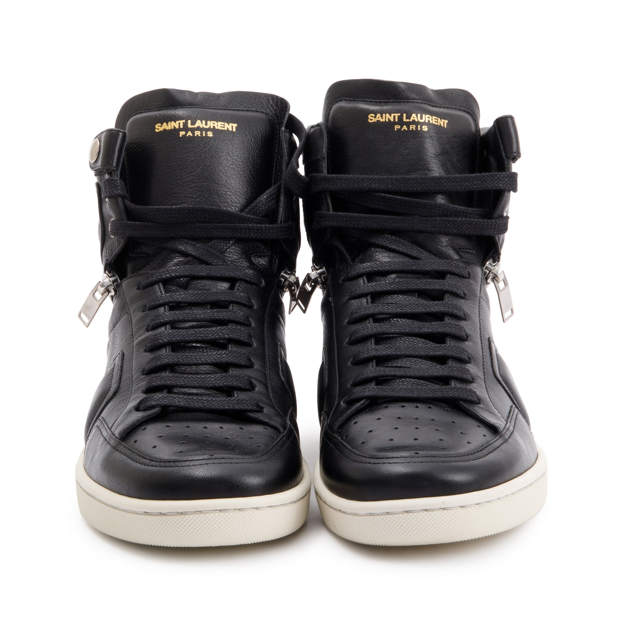 Saint Laurent Court Classic High Top Sneakers SL34/H, Size 41.5 w/ Box
