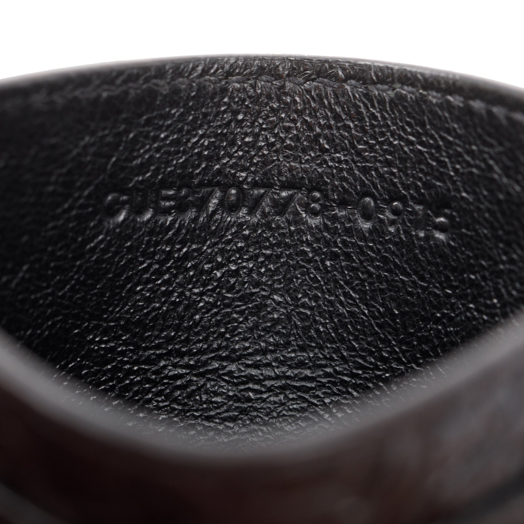 Saint Laurent Crocodile Embossed Leather Card Holder w/ Box