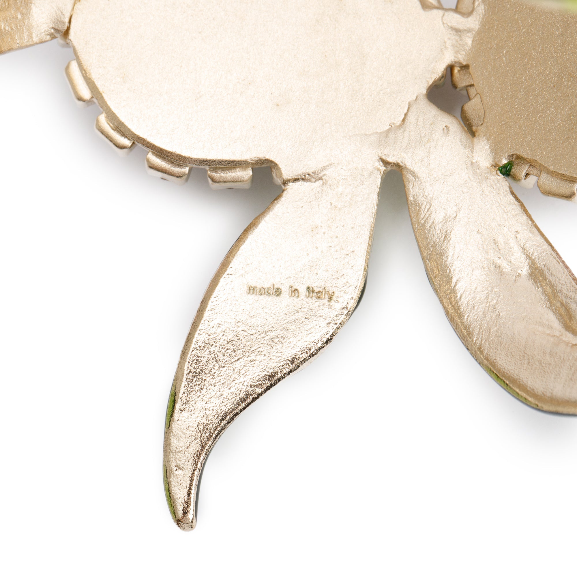 Saint Laurent Gold-Plated Orchid Flower Cuff Bracelet w/ Box