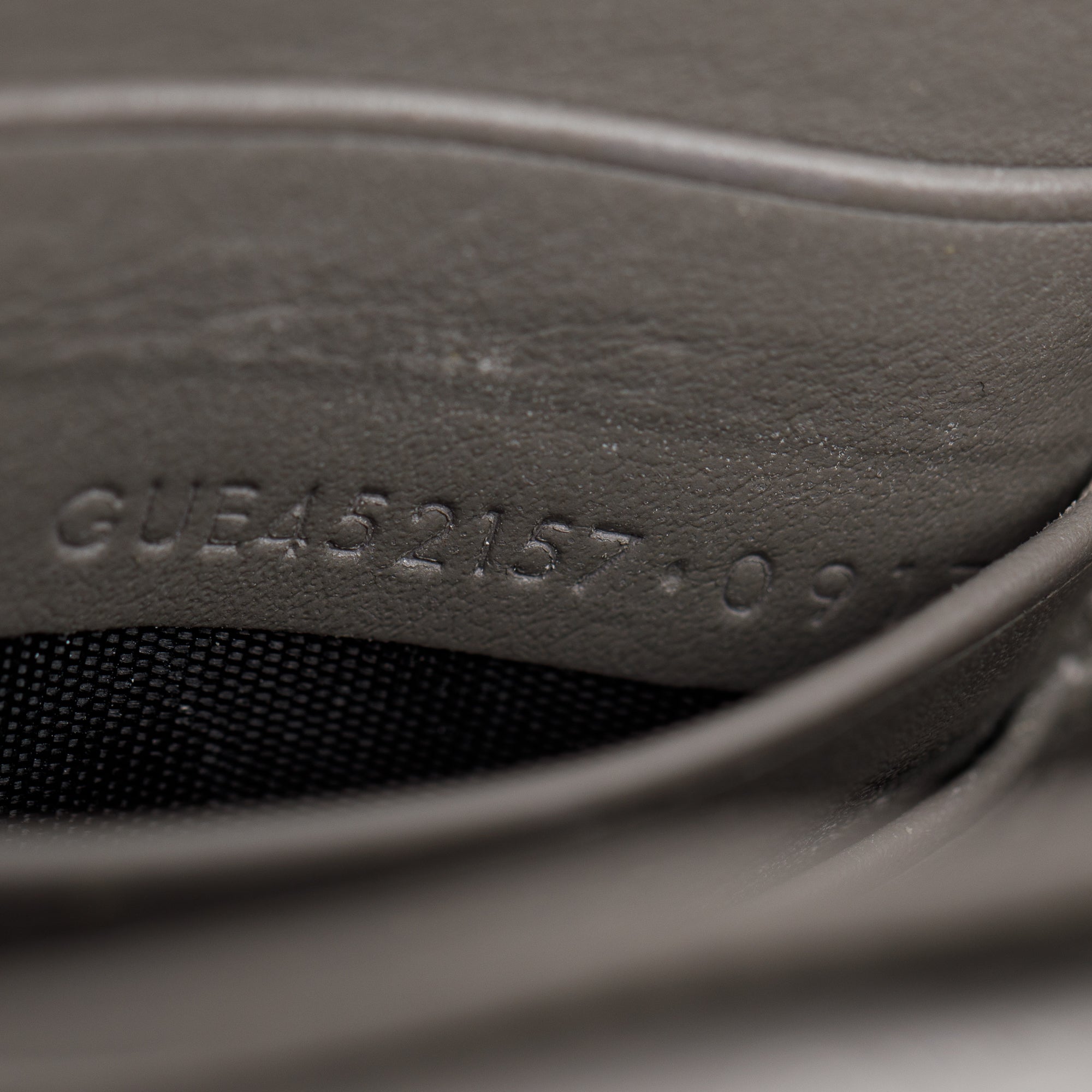 Saint Laurent Grey Crocodile Embossed Sunset Chain Wallet