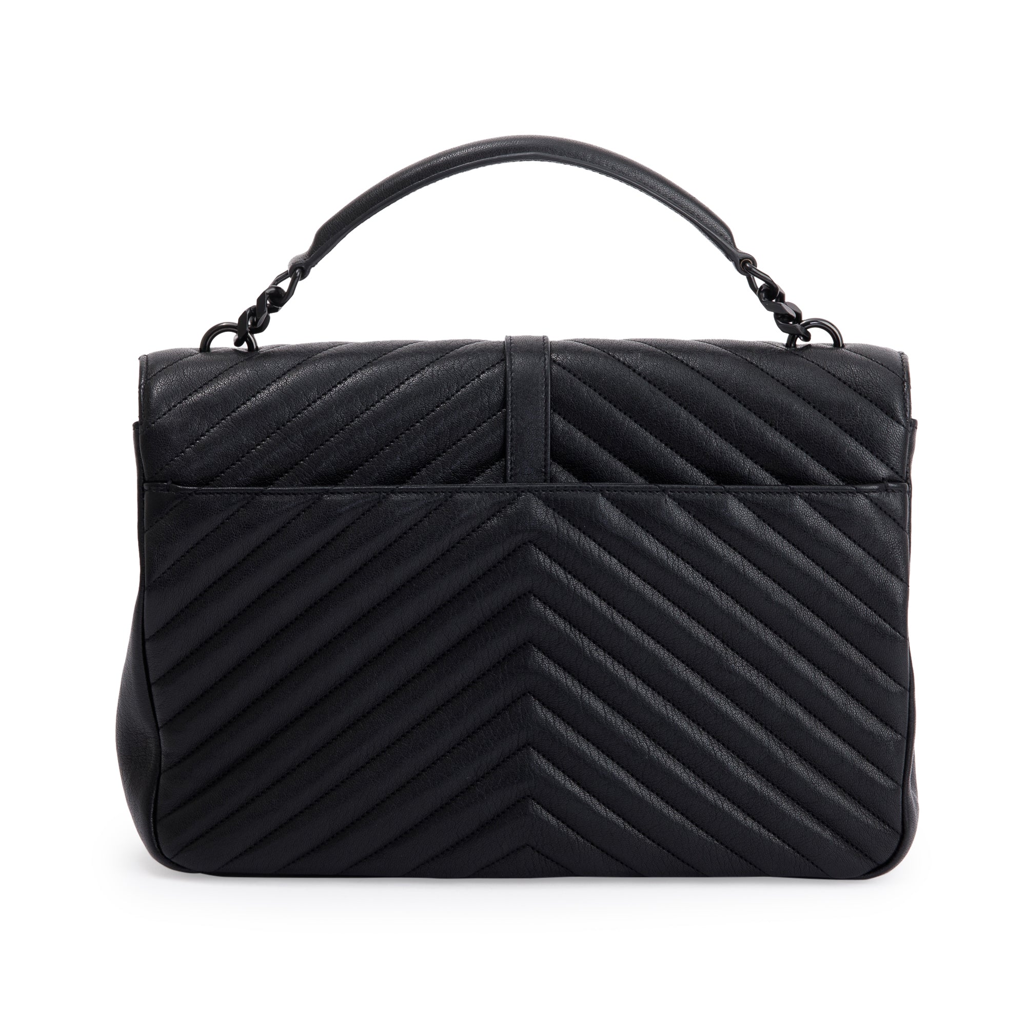 Saint Laurent Large Chevron College Bag