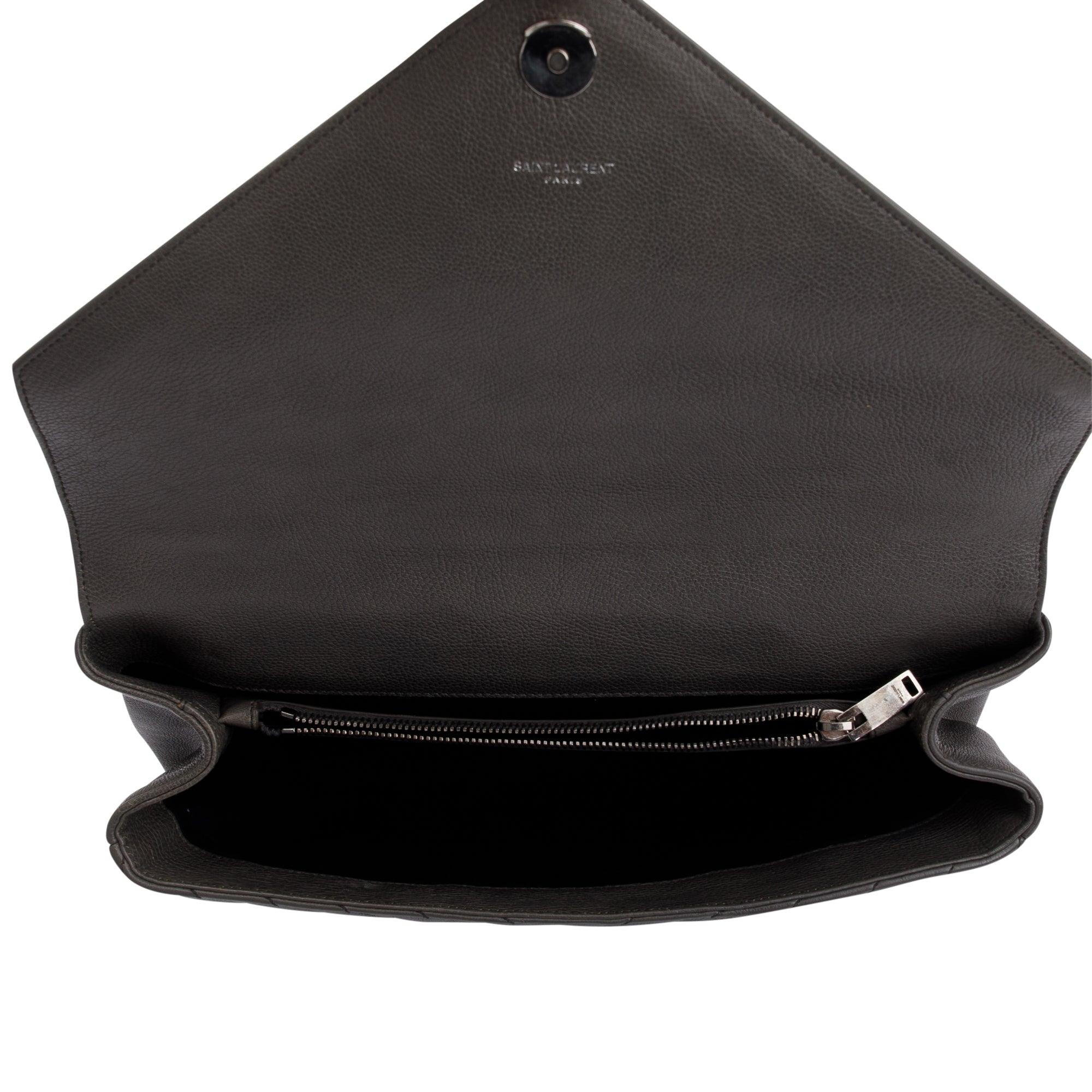 Saint Laurent Large Chevron College Bag