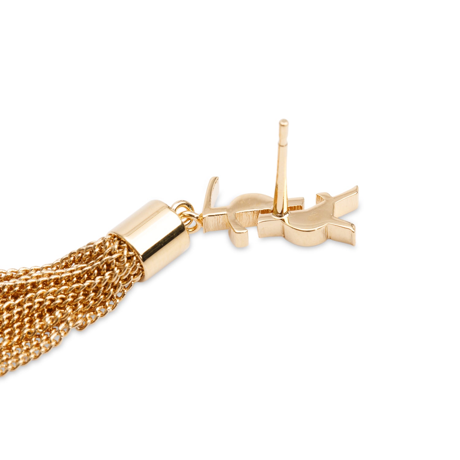 Saint Laurent LouLou Tassel Drop Earrings w/ Box