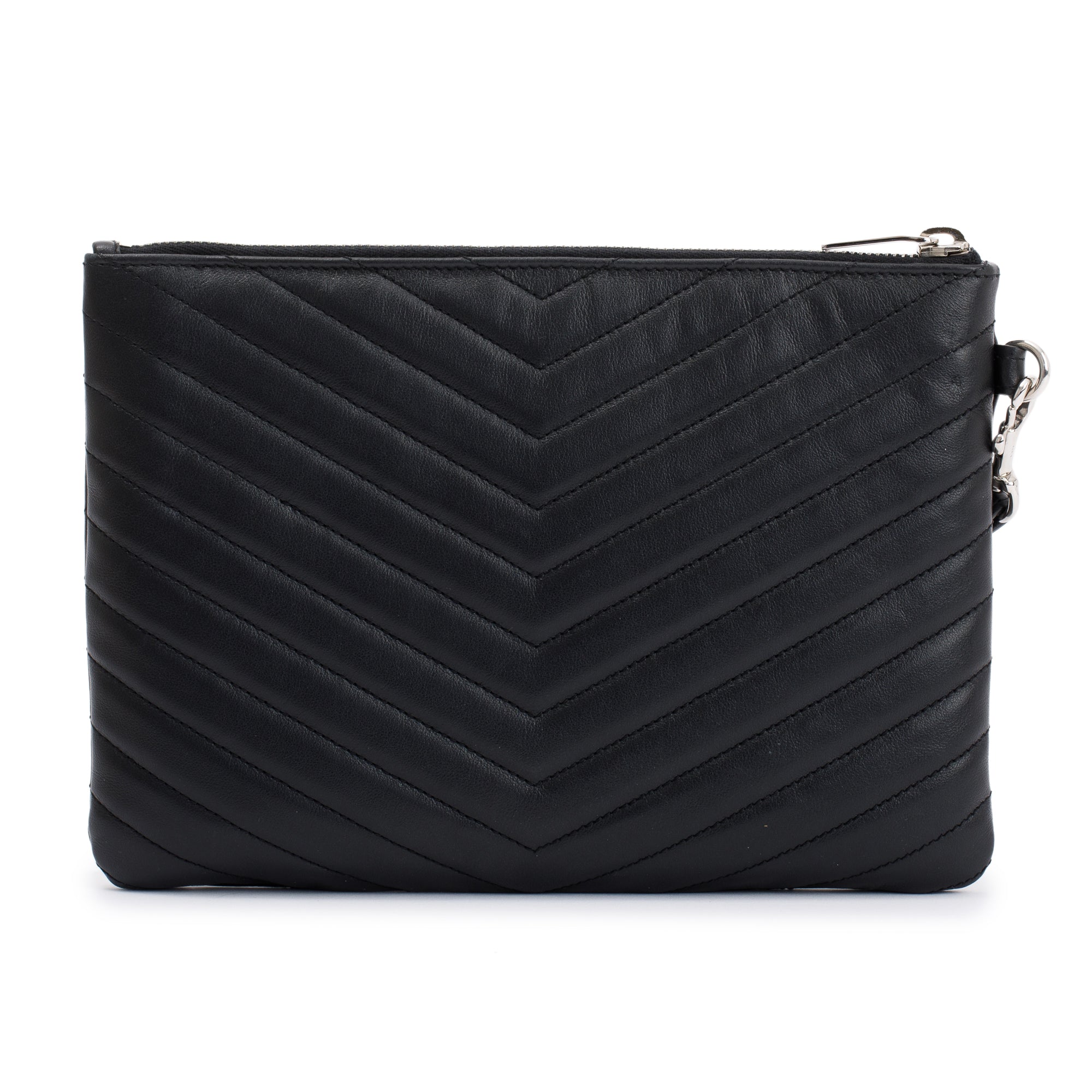 Saint Laurent Matelasse Cassandre Wrist Pouch w/ Box