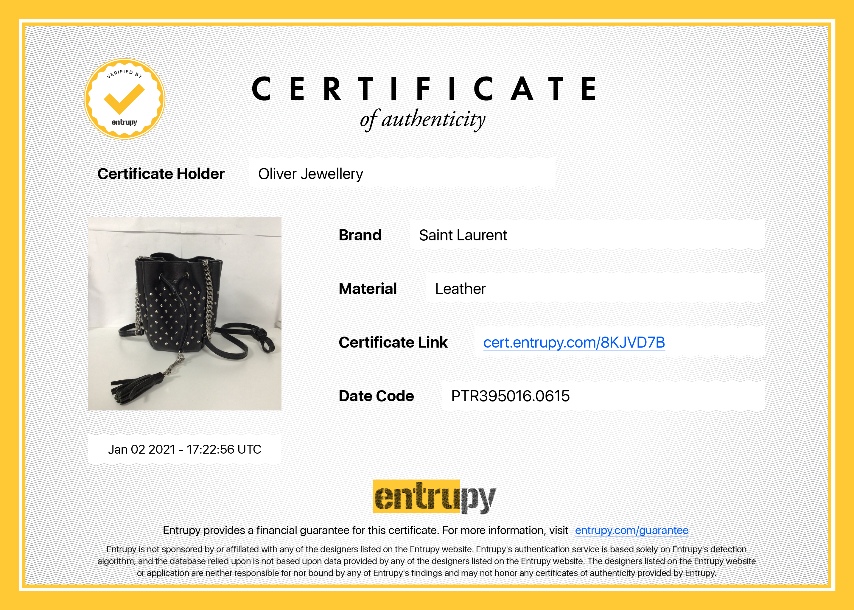 Saint Laurent Mini Emmanuelle Bucket Bag