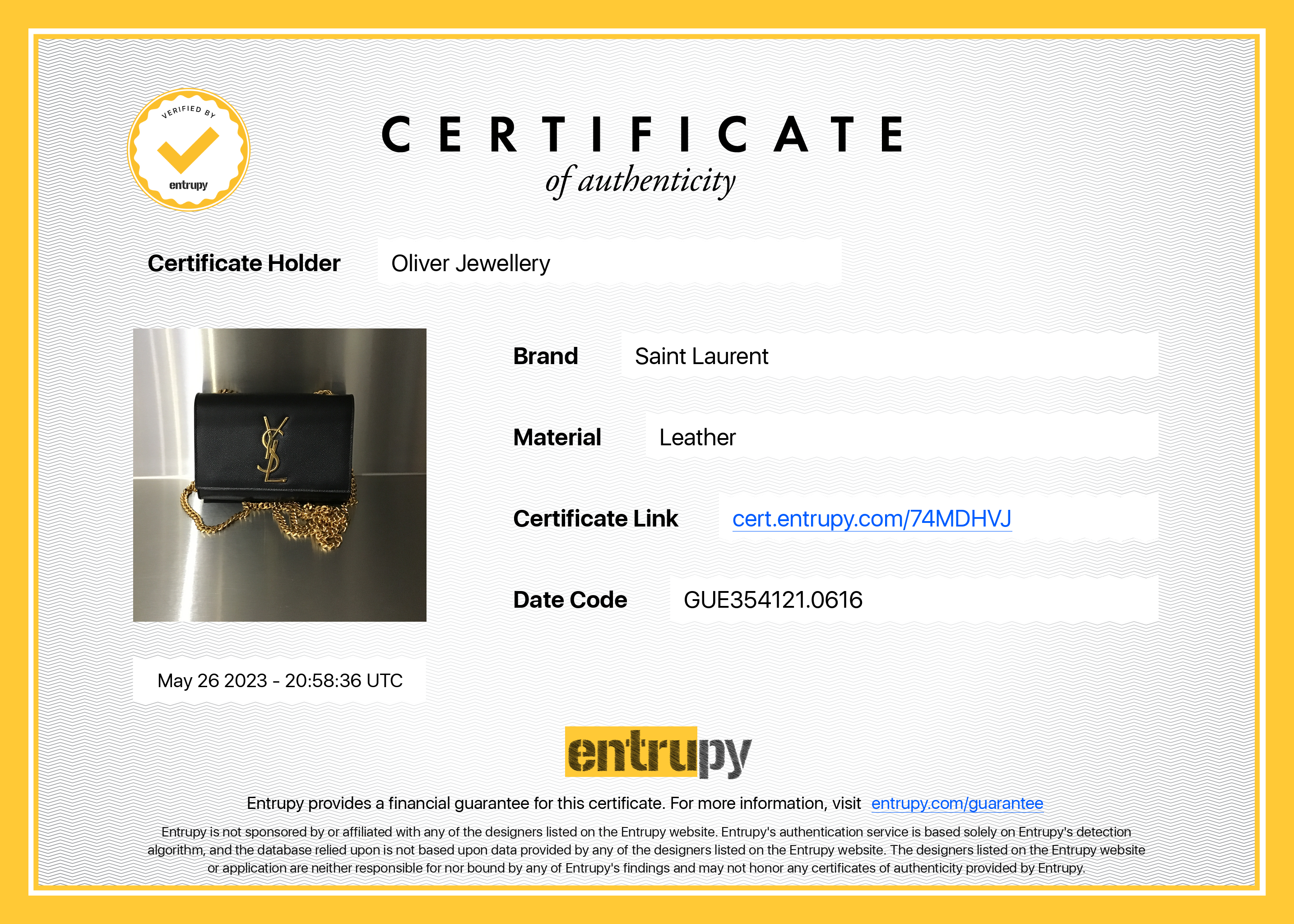 Saint Laurent Mini Monogram Kate Bag