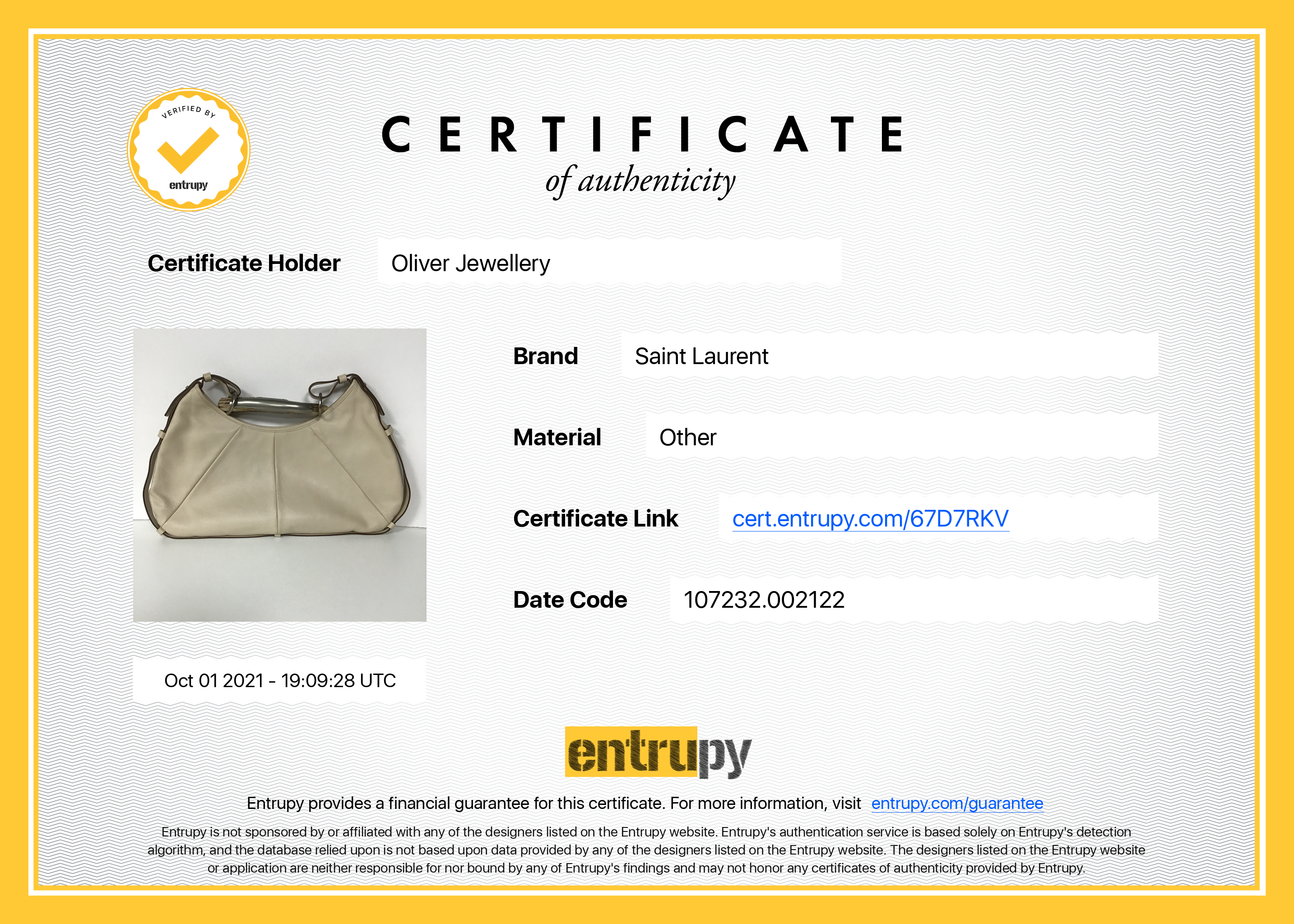 Saint Laurent Mombasa Horn Hobo