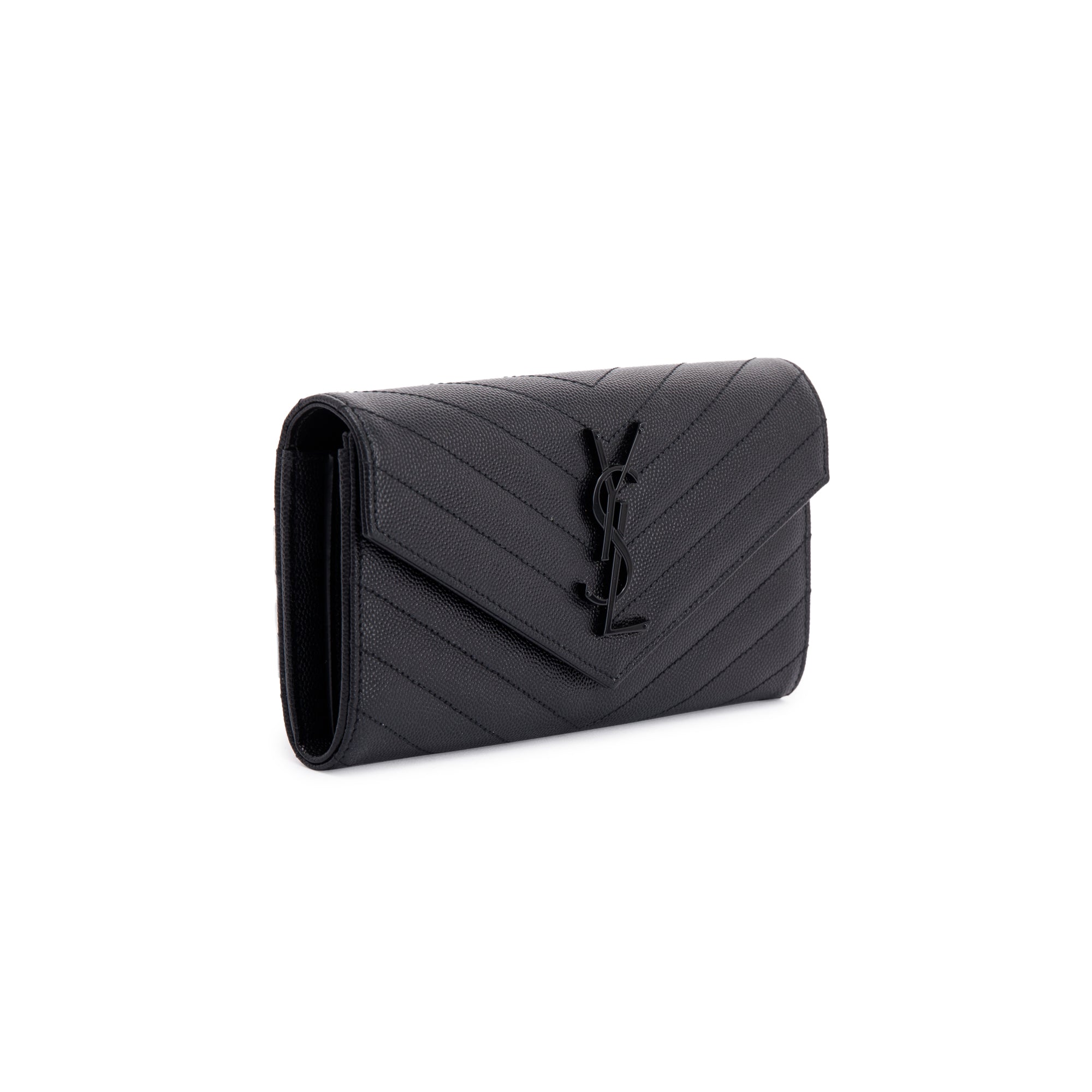 Saint Laurent Monogram Cassandre Envelope Wallet w/ Box