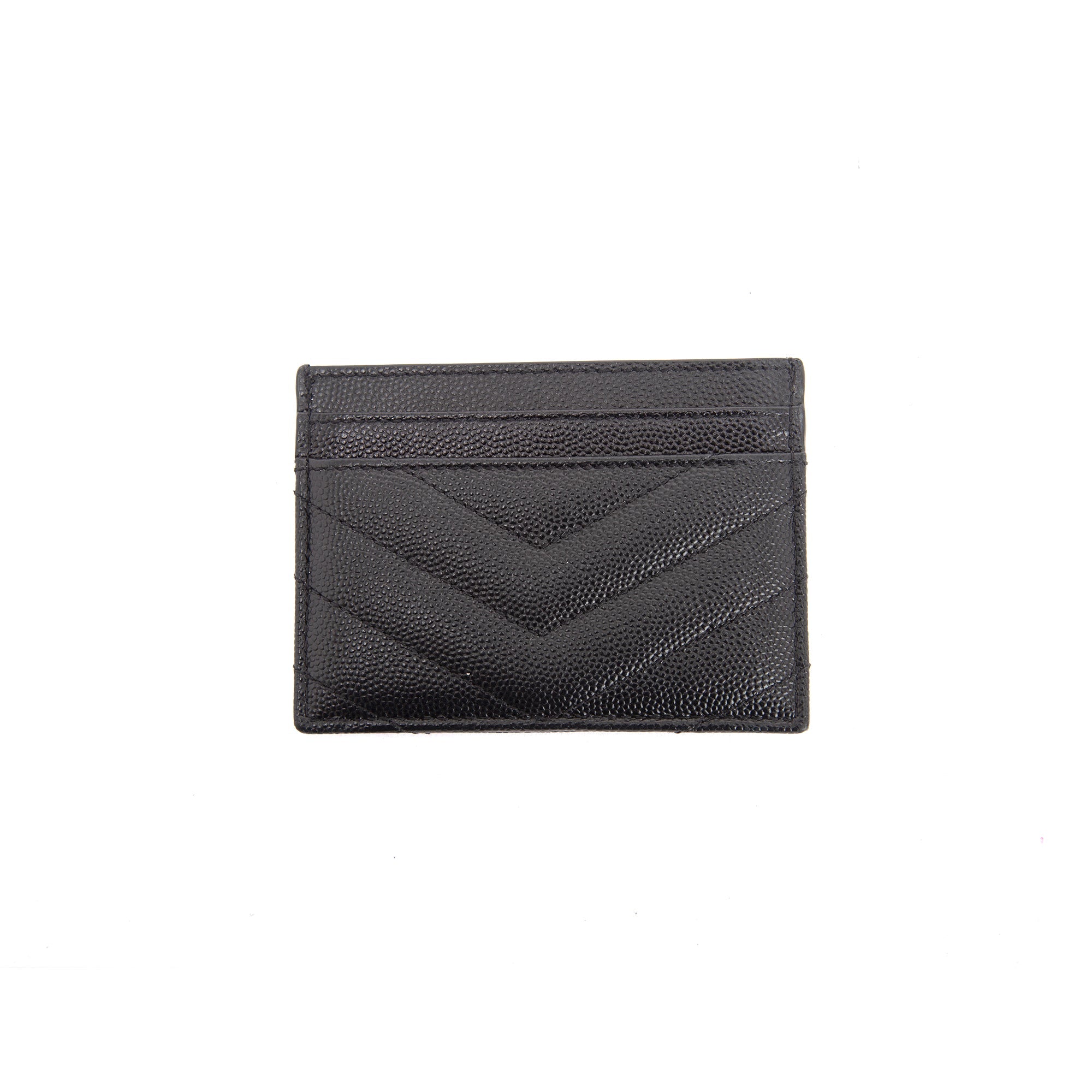 Saint Laurent Monogram Leather Card Holder
