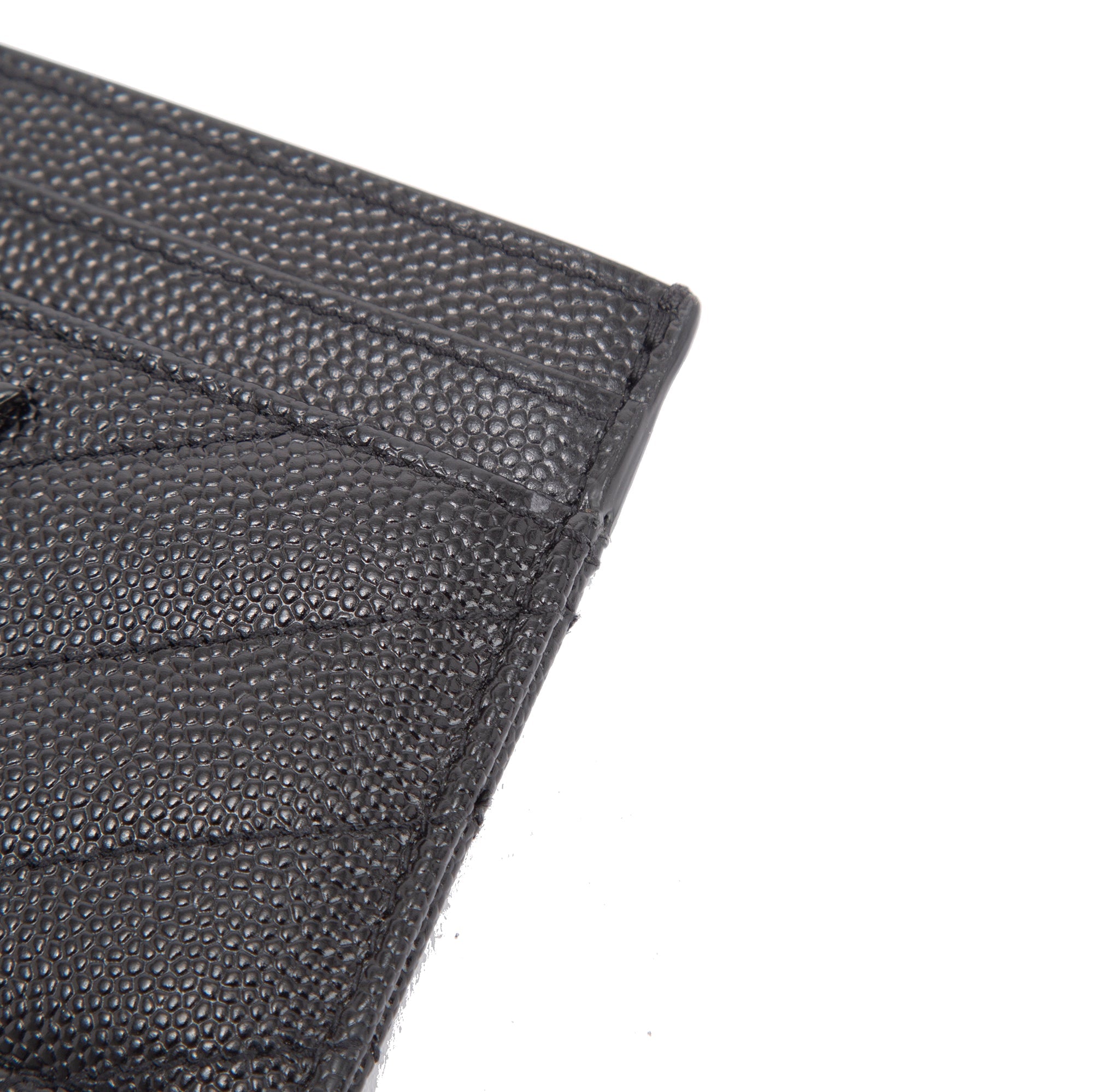 Saint Laurent Monogram Leather Card Holder