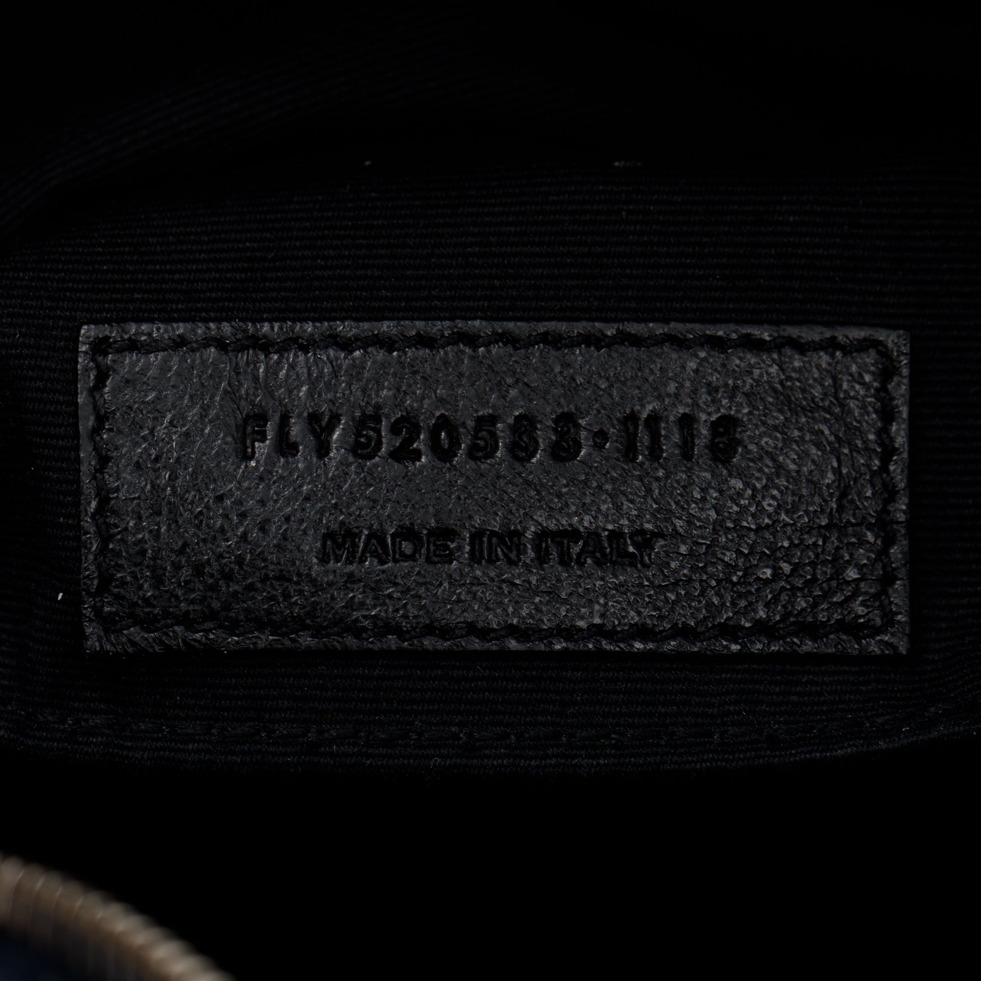 Saint Laurent Navy Calfskin Leather Small Lou Camera Bag