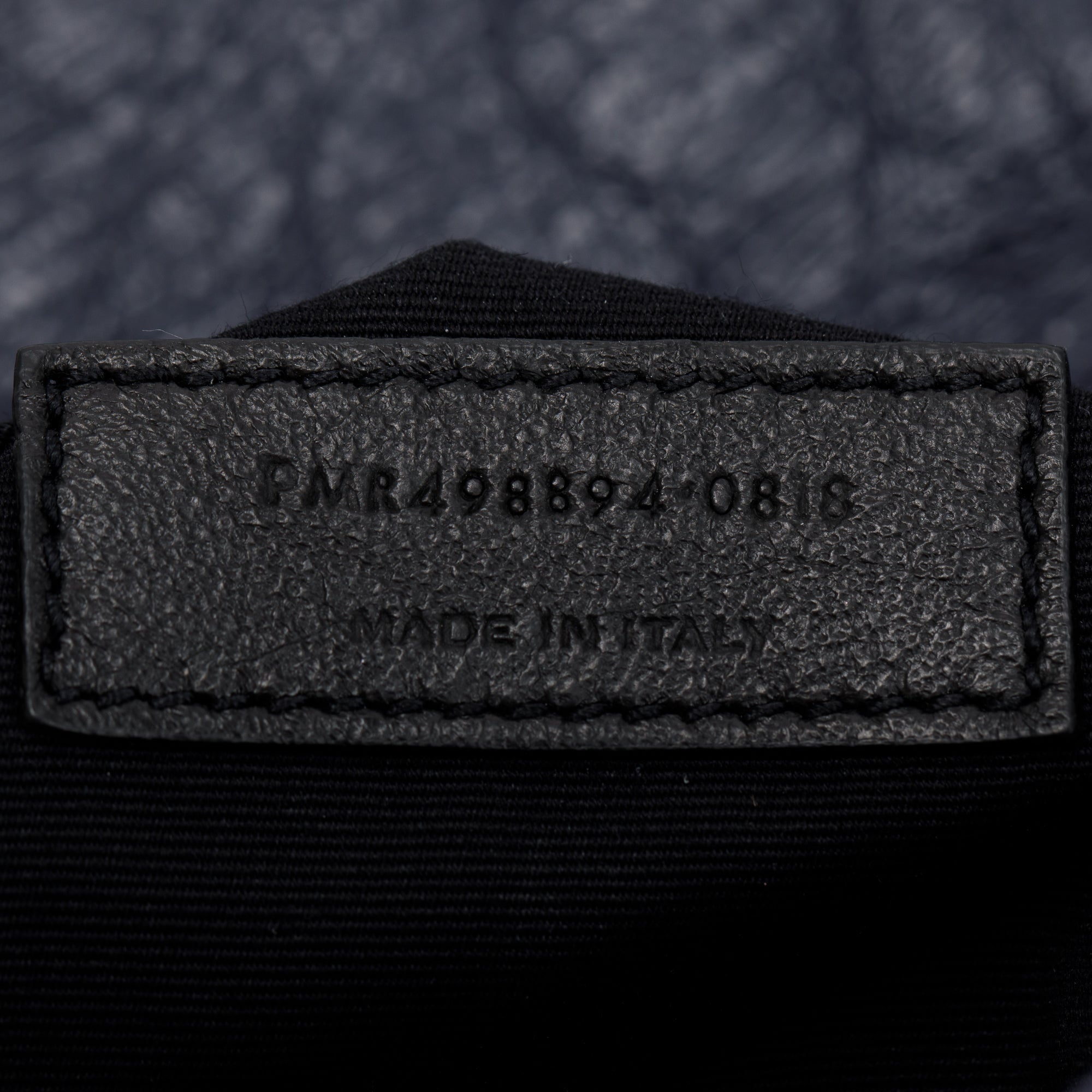 Saint Laurent Navy Crinkled Calfskin Leather Medium Niki Shoulder Bag