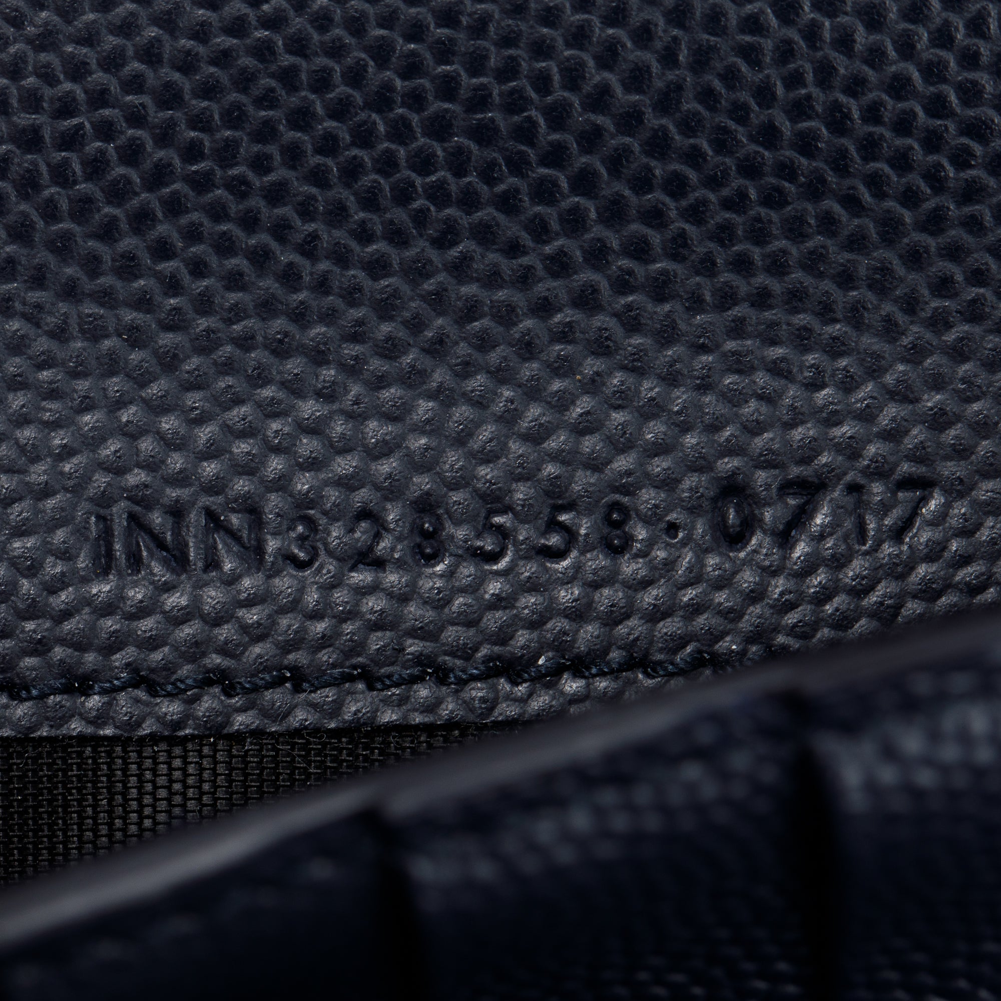 Saint Laurent Navy Grain de Poudre Leather Paris Zip Around Wallet