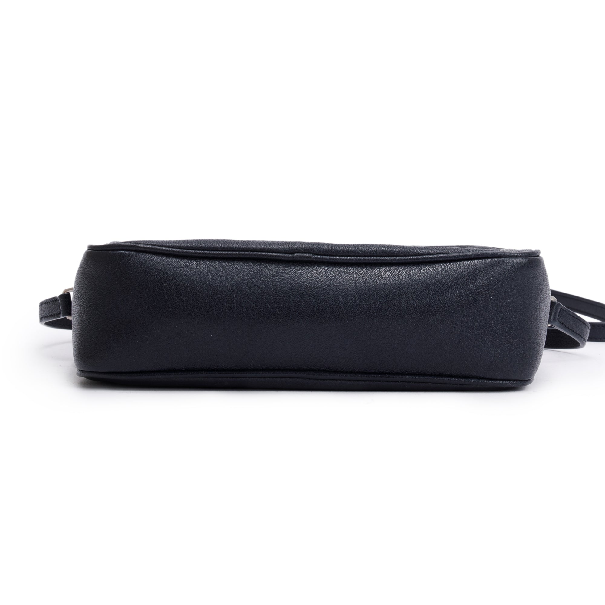 Saint Laurent Navy Monogram Leather Small Lou Camera Bag