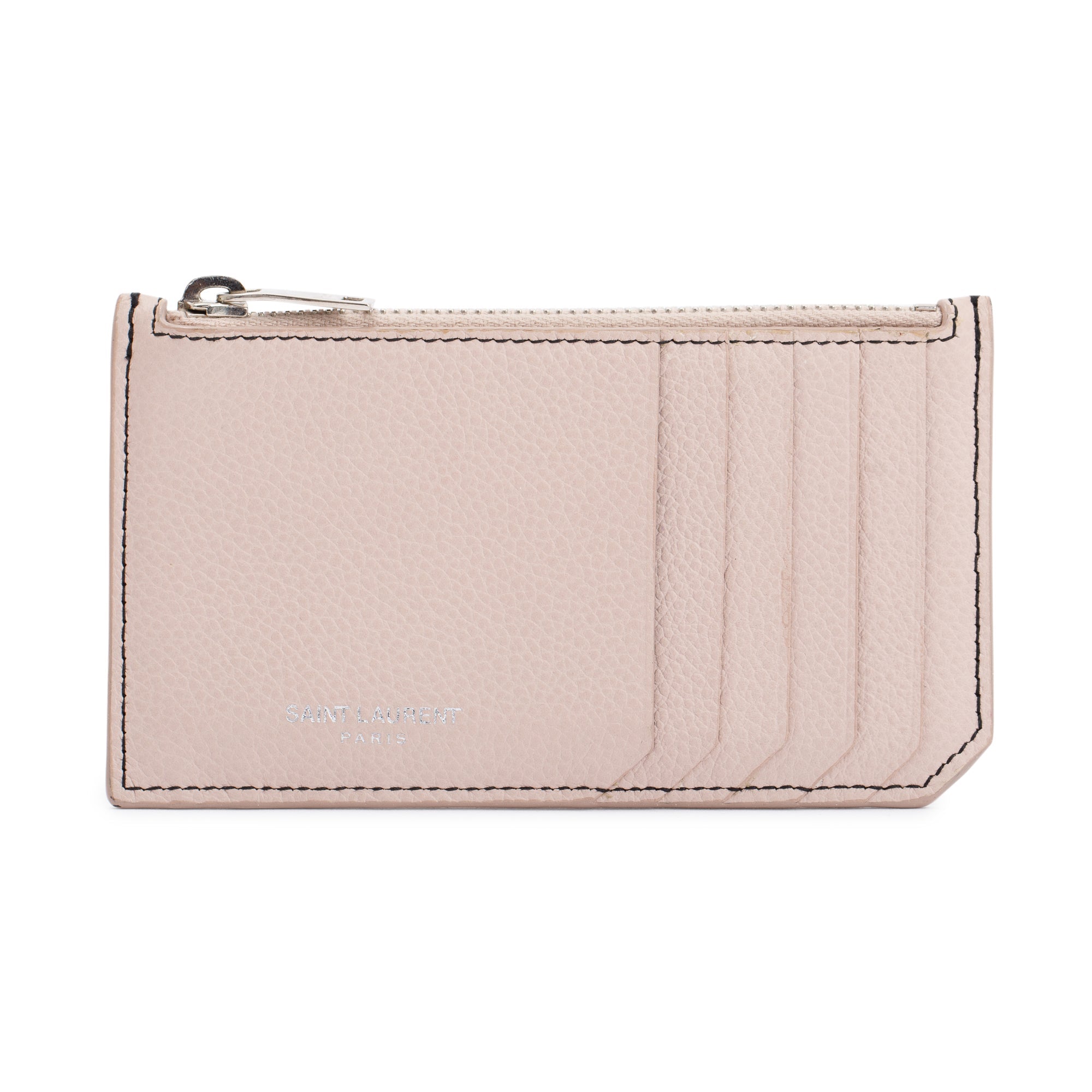 Saint Laurent Paris Fragments Zipped Card Case w/ Box