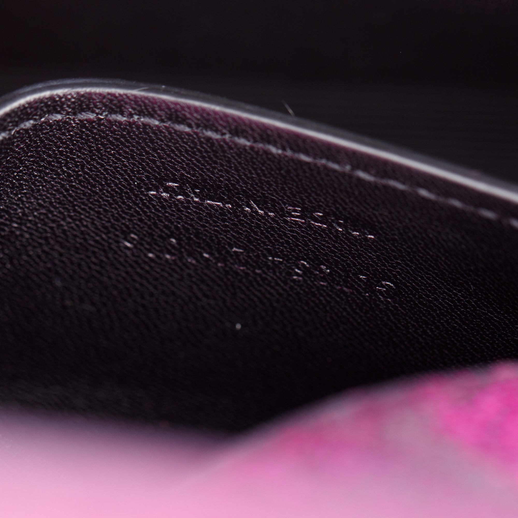 Saint Laurent Pink Glitter Leather Mini Monogram Kate Bag