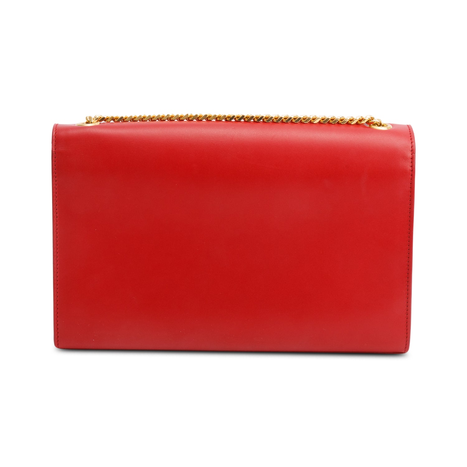 Saint Laurent Red Smooth Leather Medium Kate Tassel Bag