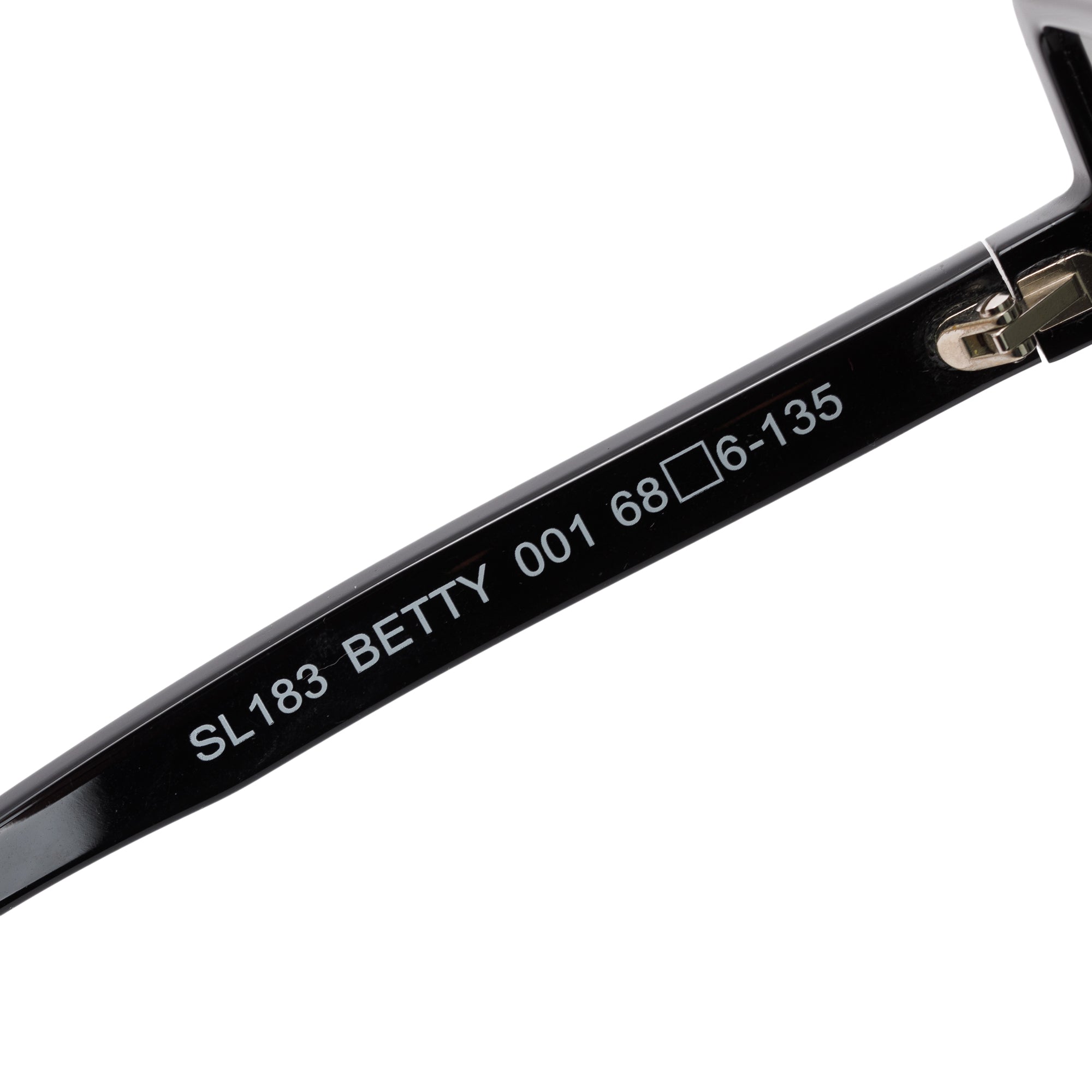 Saint Laurent SL 183 Black Acetate Betty Shield Sunglasses w/ Case