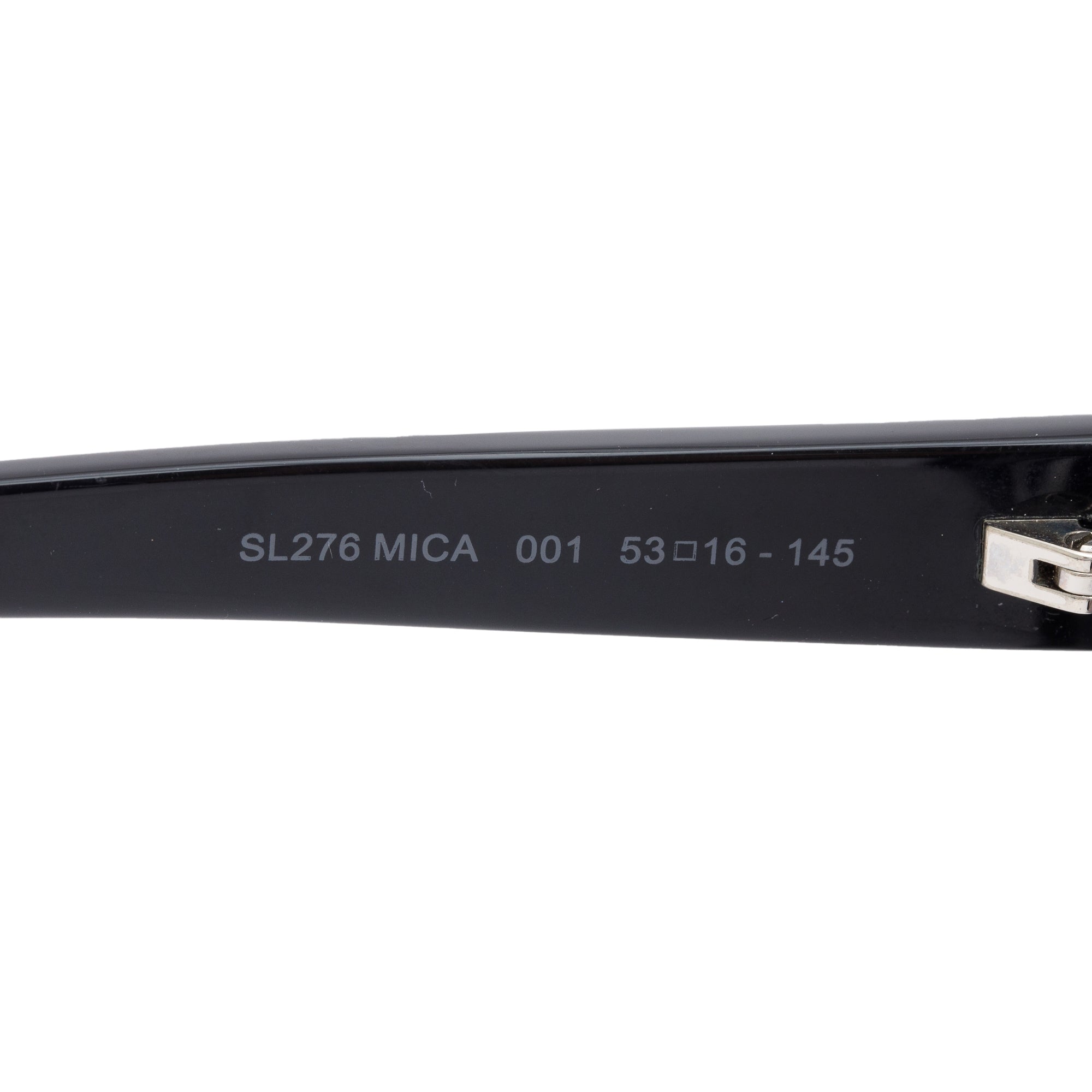 Saint Laurent SL 276 Black Acetate Mica Cat Eye Sunglasses
