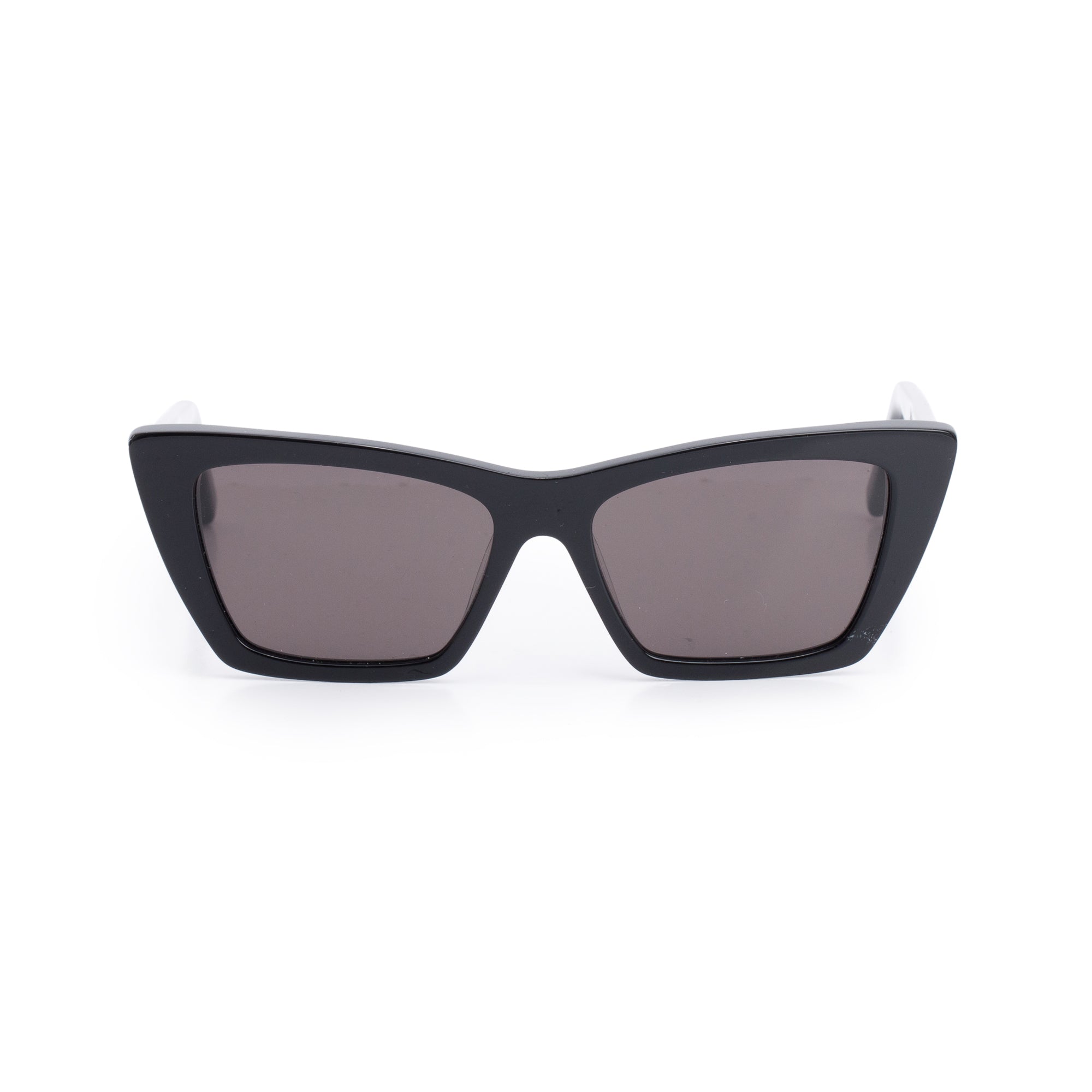 Saint Laurent SL 276 Black Acetate Mica Cat Eye Sunglasses w/ Case