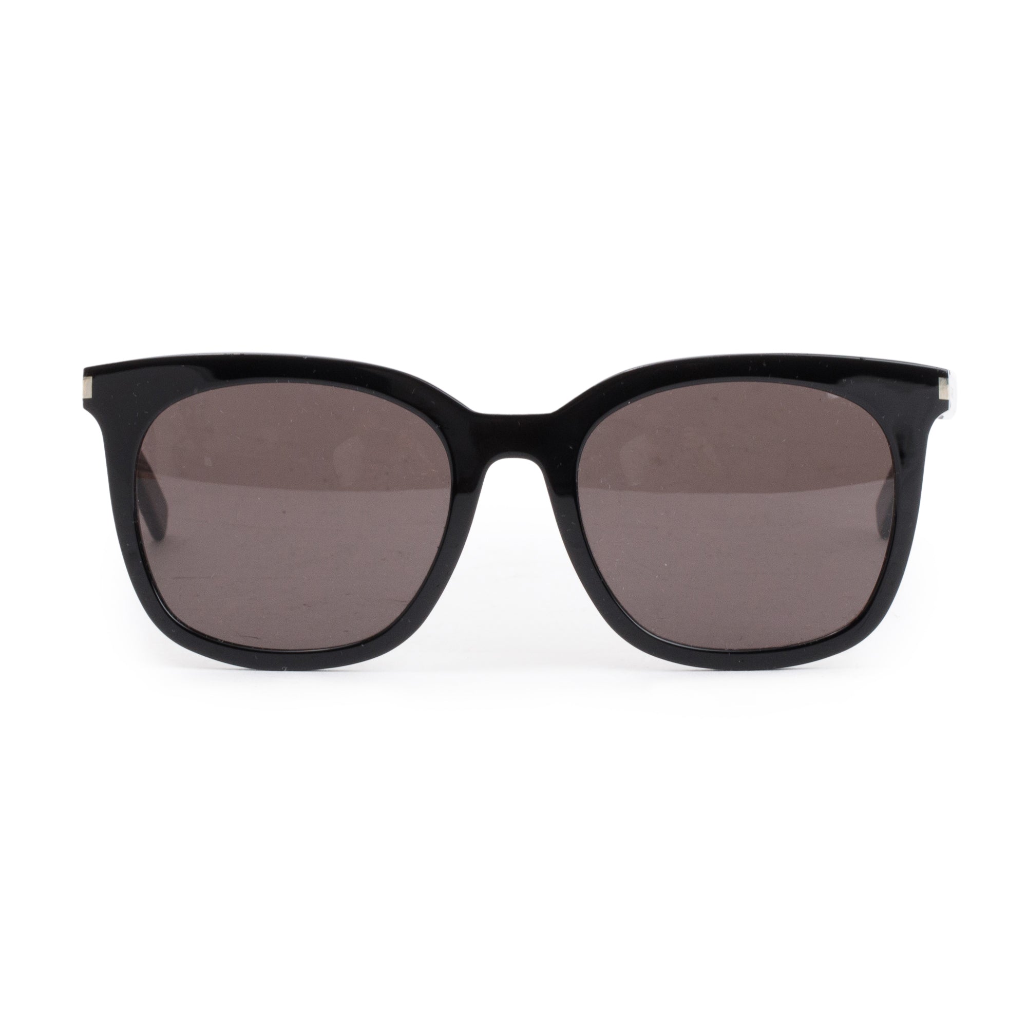 Saint Laurent SL 285/F Black Acetate Slim Sunglasses w/ Case