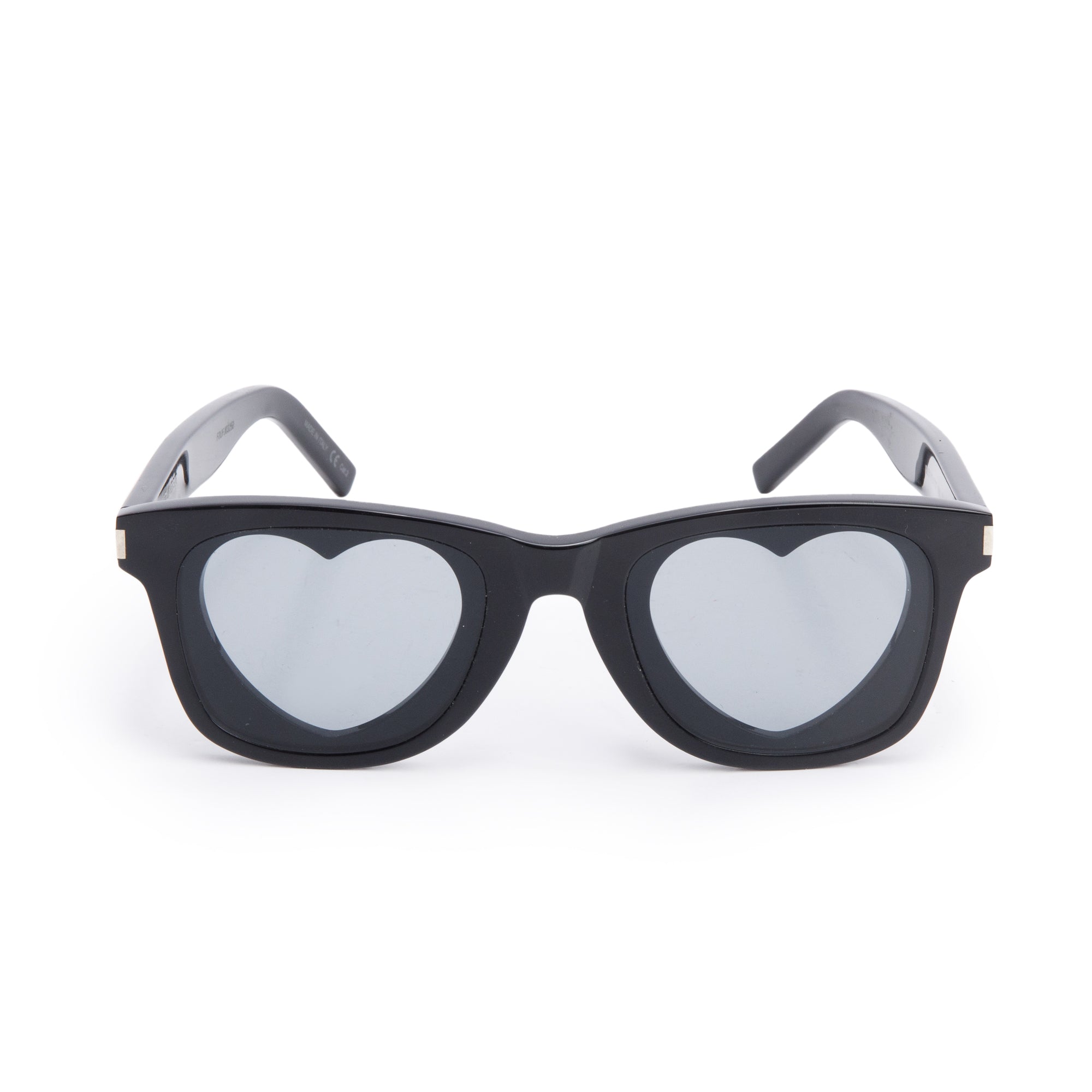 Saint Laurent SL 51 Black Acetate Heart/F Sunglasses w/ Case