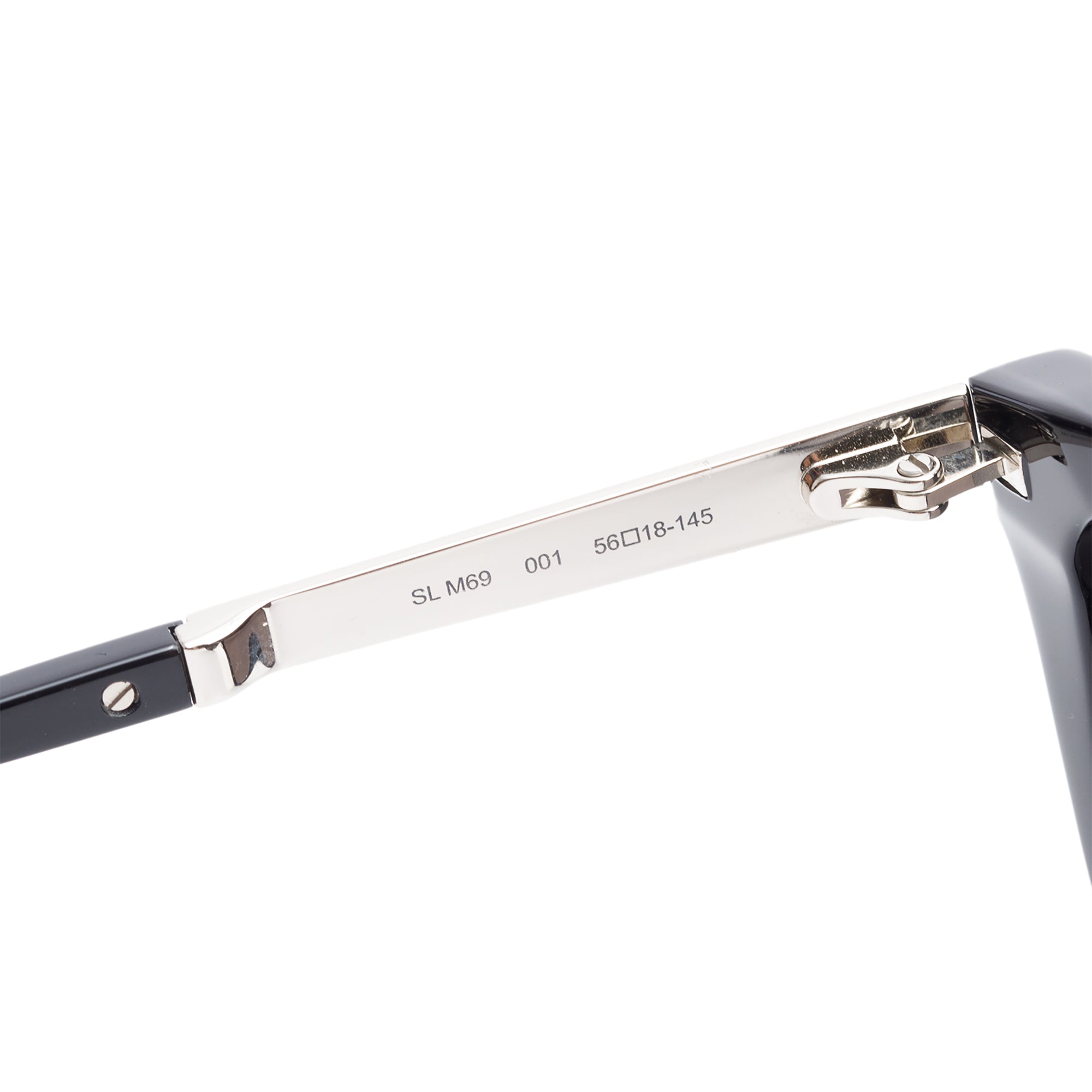 Saint Laurent SL M69 Black Acetate Cat Eye Sunglasses w/ Case