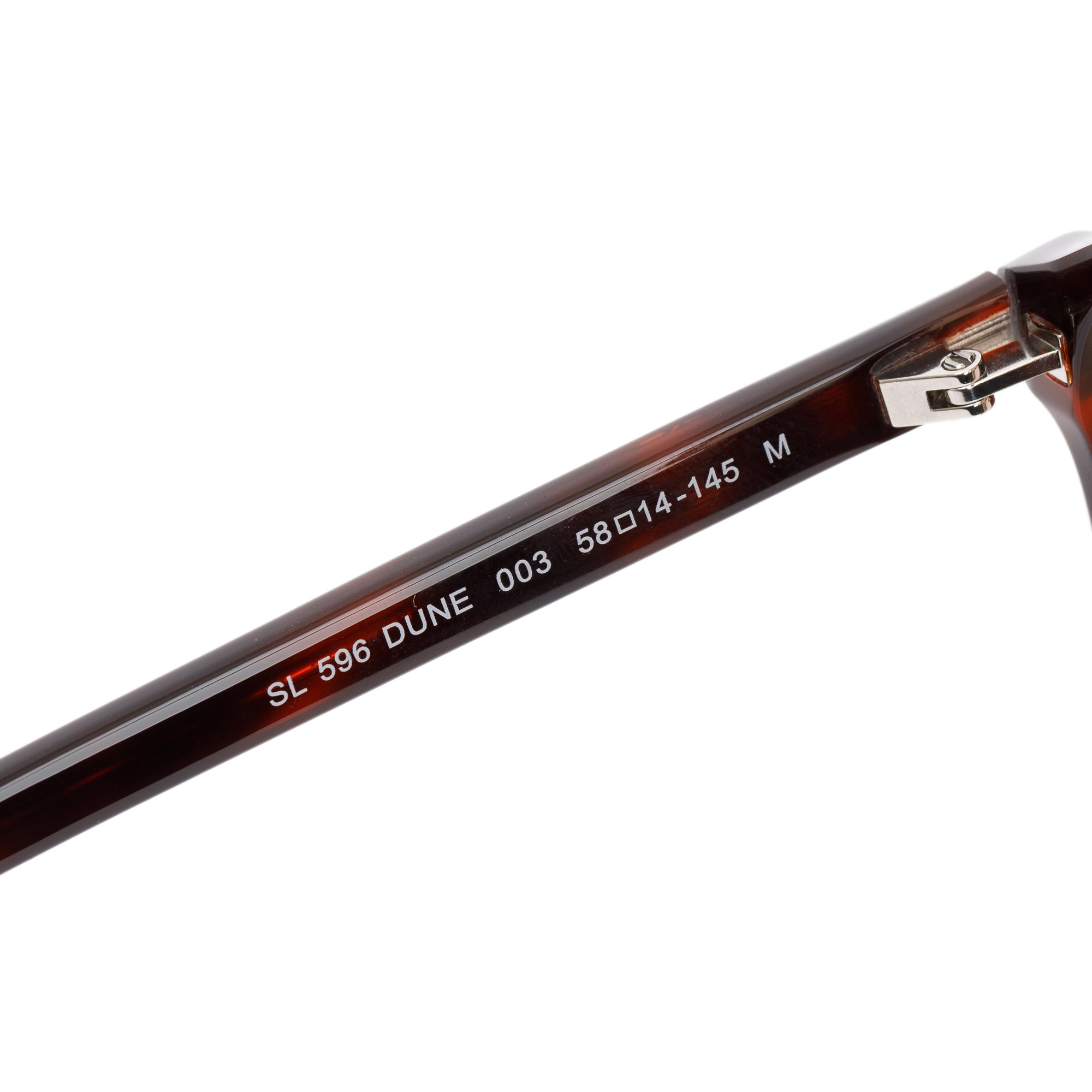 Saint Laurent SL596 Dune Tortoiseshell Acetate Sunglasses w/ Case