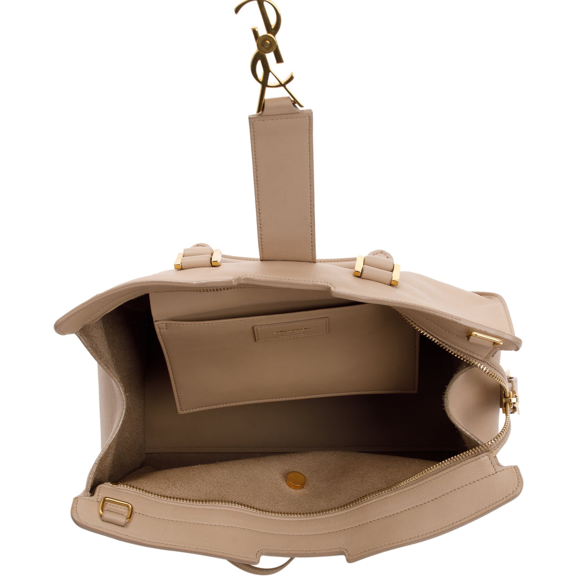 Saint Laurent Small Monogram Downtown Cabas Bag w/ Strap