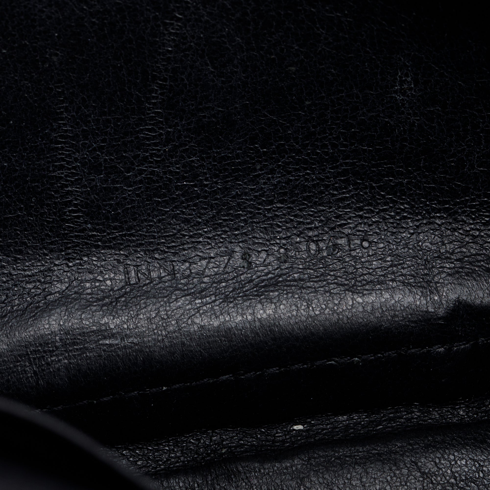 Saint Laurent So Black Grain De Poudre Leather Classic Cassandre Envelope Chain Wallet w/ Box