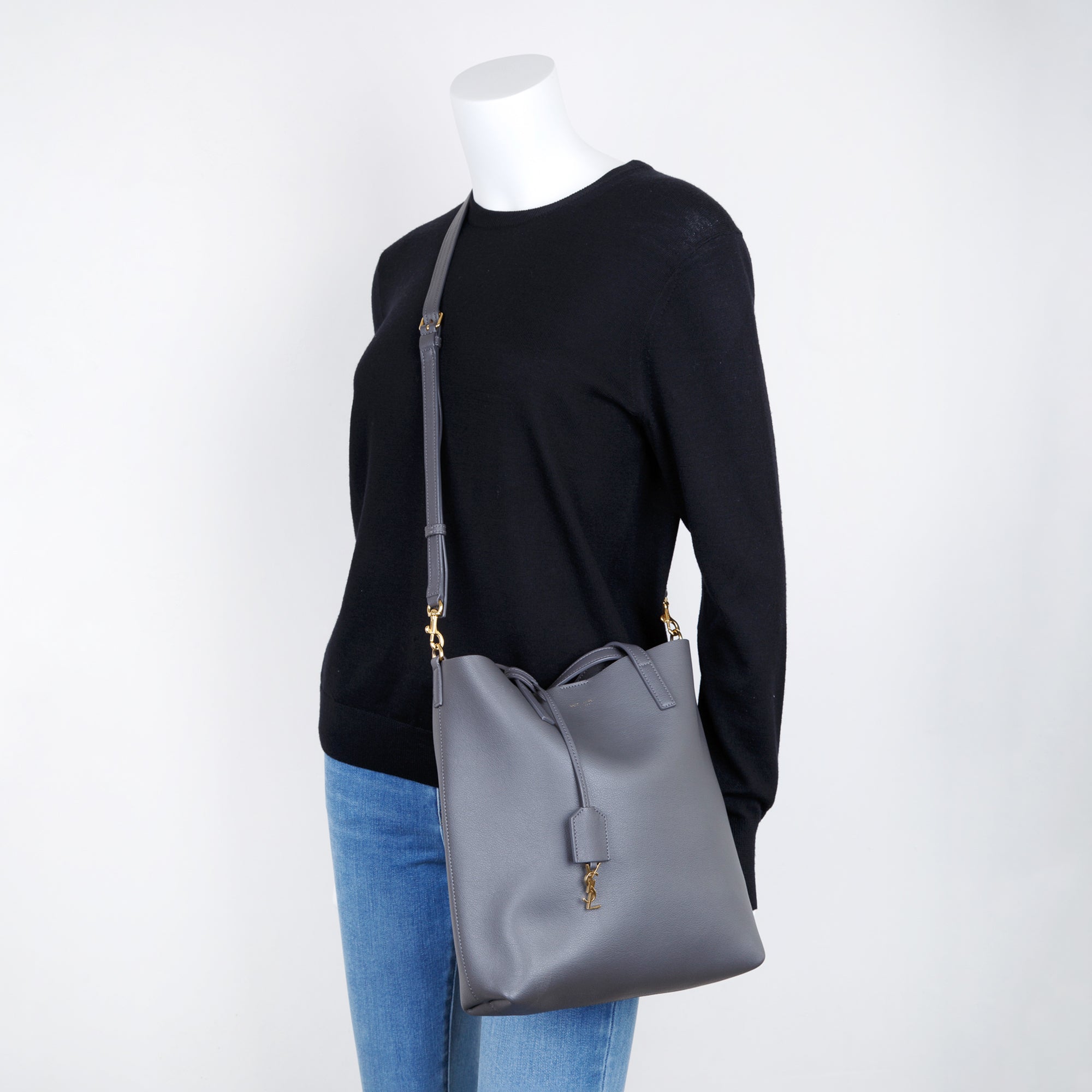 Saint Laurent Toy Shopping Tote w/ Strap