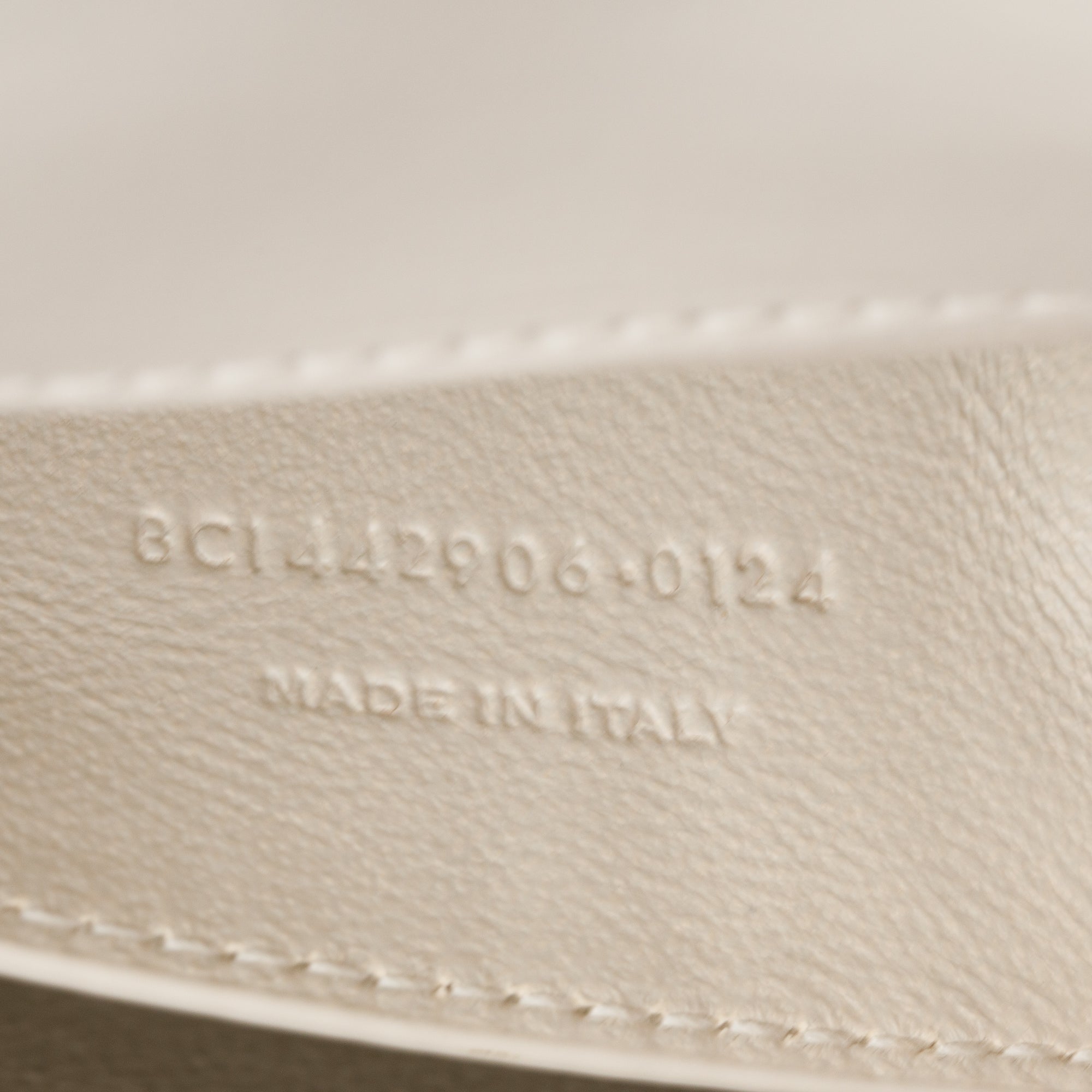 Saint Laurent White Calfskin Leather Medium Sunset Shoulder Bag w/ Box