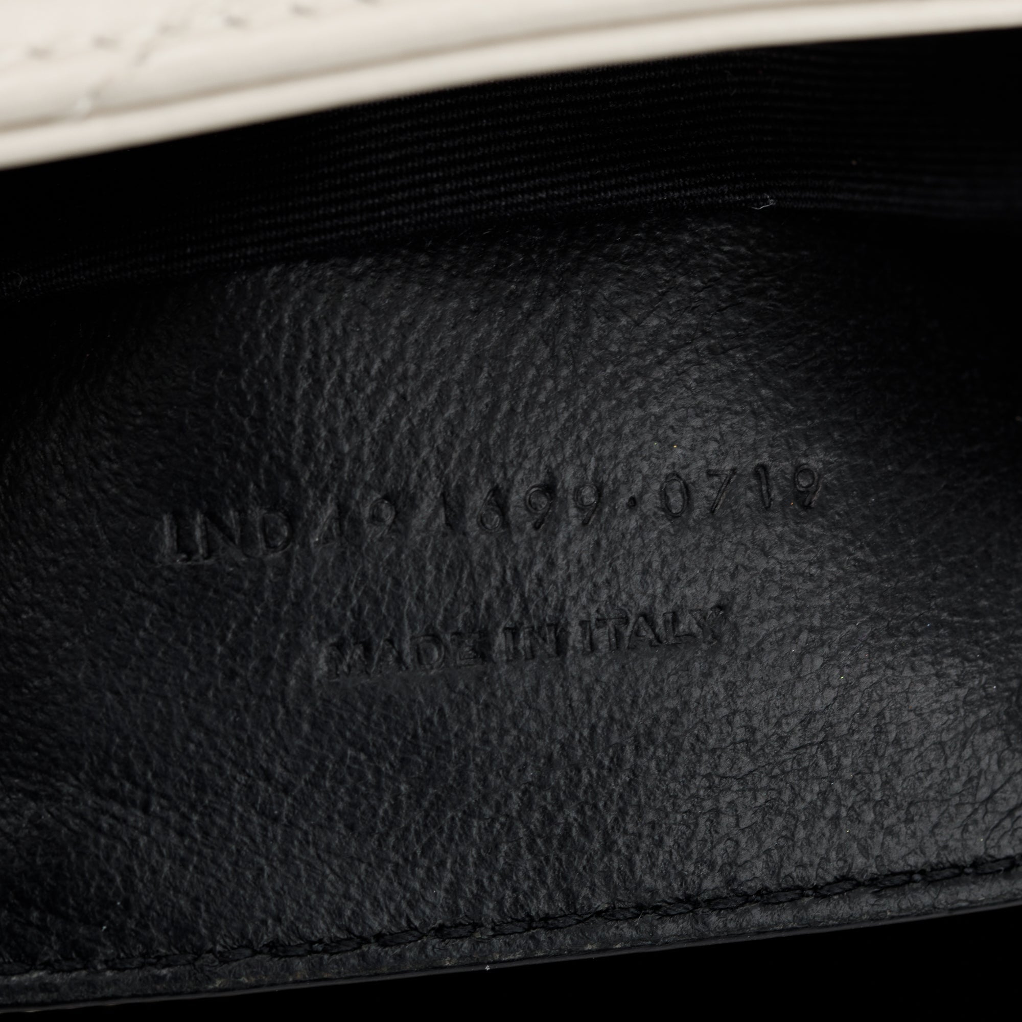 Saint Laurent White Calfskin Leather Small Loulou Monogram Shoulder Bag