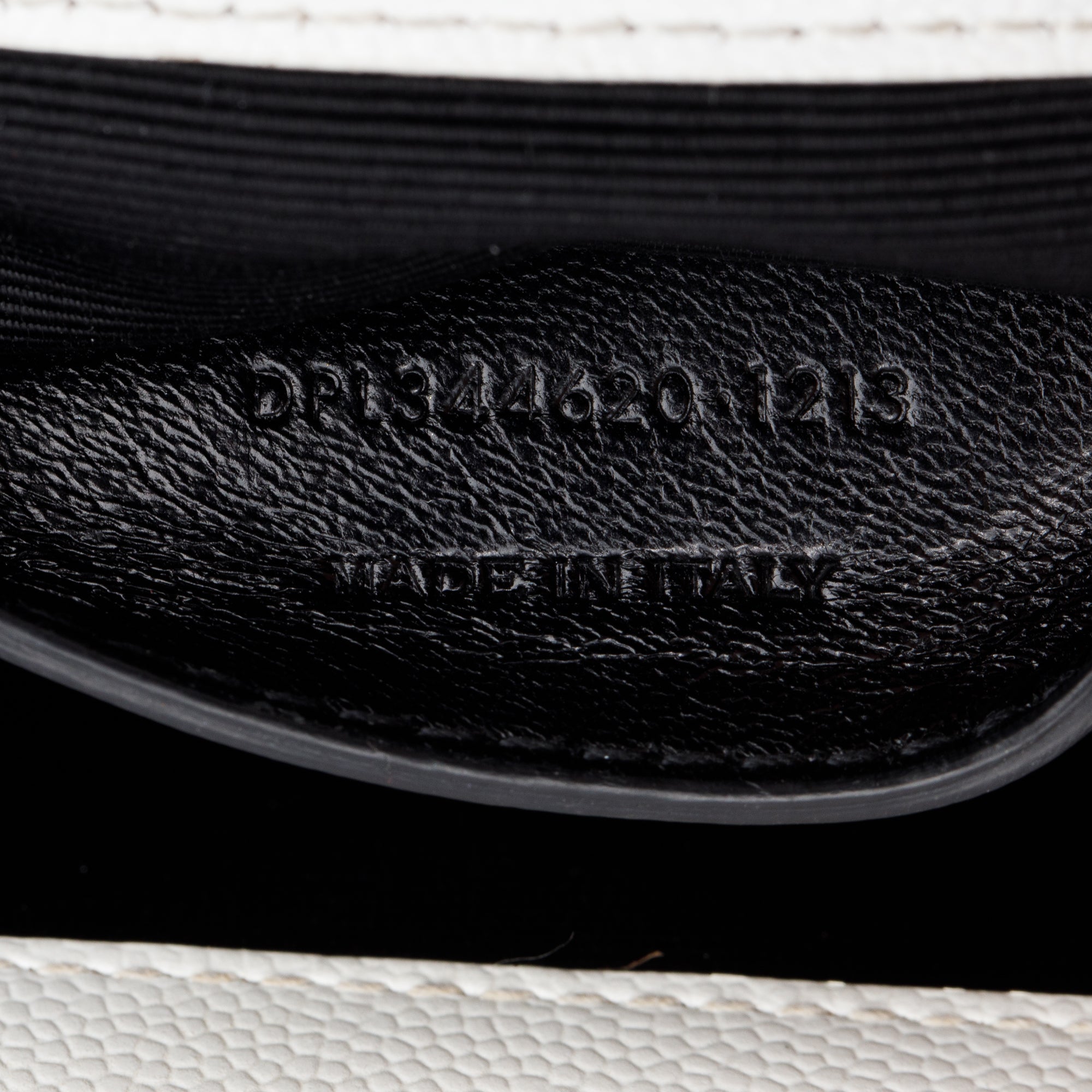 Saint Laurent White Grain De Poudre Leather Mini Monogram Kate Bag