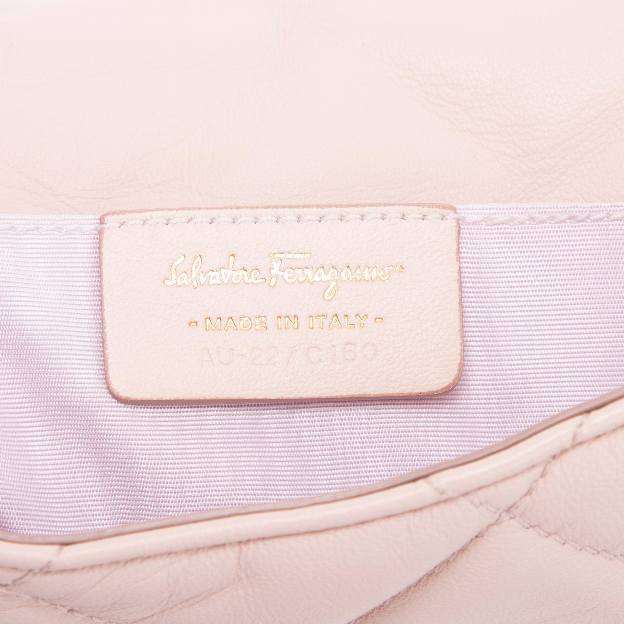 Salvatore Ferragamo Miss Vara Soft Quilted Bow Mini Bag